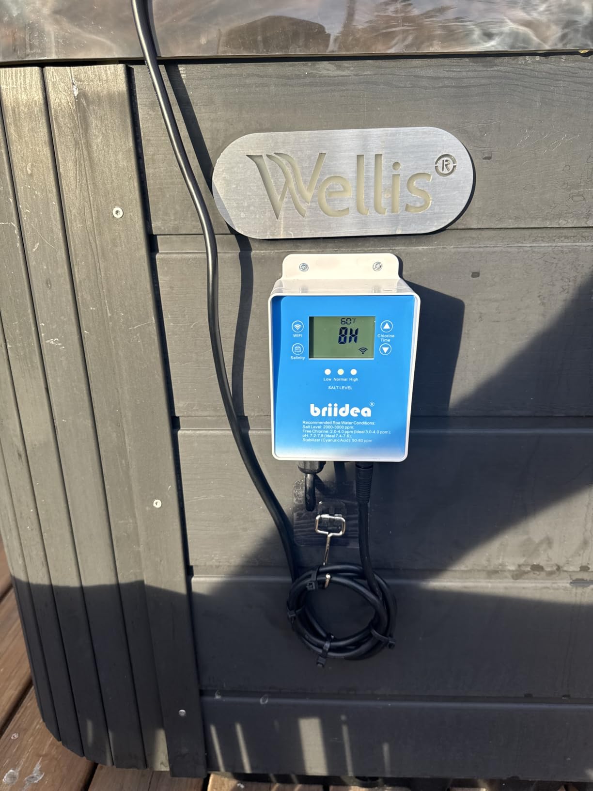WiFi Salt Chlorine Generator, Briidea Chlorine Generator with USA Titanium Salt Cell customer photo 1
