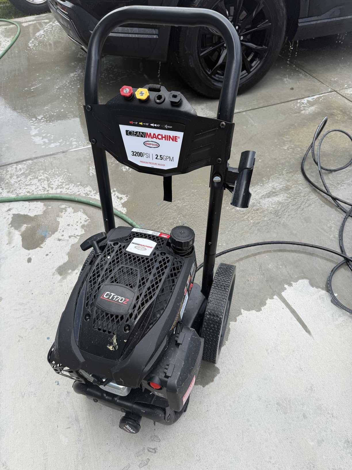 Simpson Cleaning 3200 PSI Gas Pressure Washer, 2.5 GPM Residential Power Washer with Soap Tank and Turbo Nozzle, 25' Hose, Clean Machine, 49-State (CM61456) customer photo 2