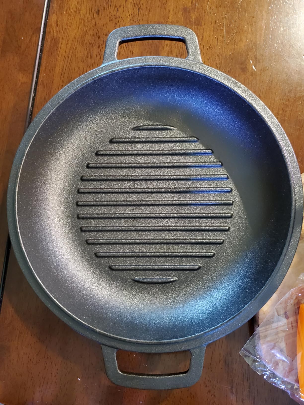Umite Chef Cast Iron Dutch Oven Pot with Skillet Lid, Pre-Seasoned, 5QT customer photo 2