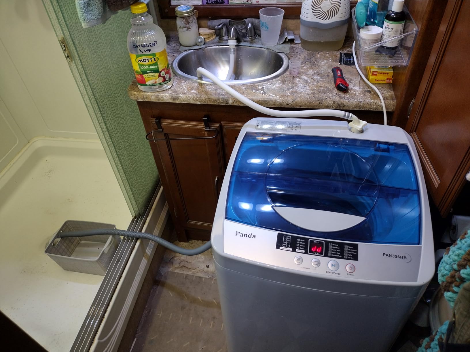 Panda 2.0 Cu. Ft. Portable Washing Machine, Fully Automatic Compact Top Load Washer 15.6 LBS, 6 Wash Cycles, LED Display customer photo 1