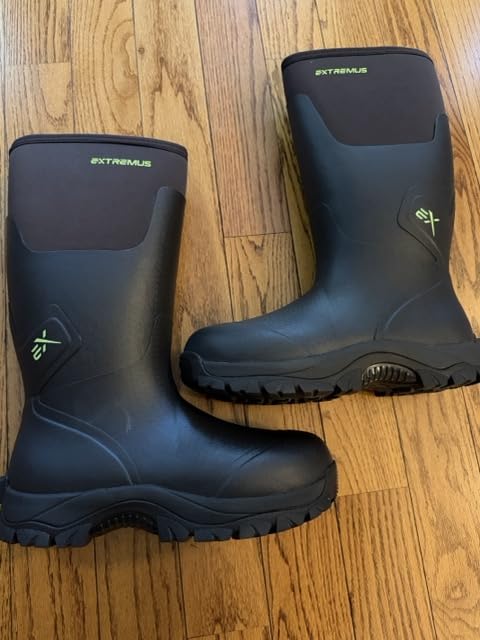 MudRidge Hunting Boots by KastKing, Men's Waterproof Insulated Rubber Boots with 6mm Neoprene, All-terrain Anti-slip Sole, Warm Cold Weather Hunting, Fishing, Hiking & Farm Boots customer photo 1