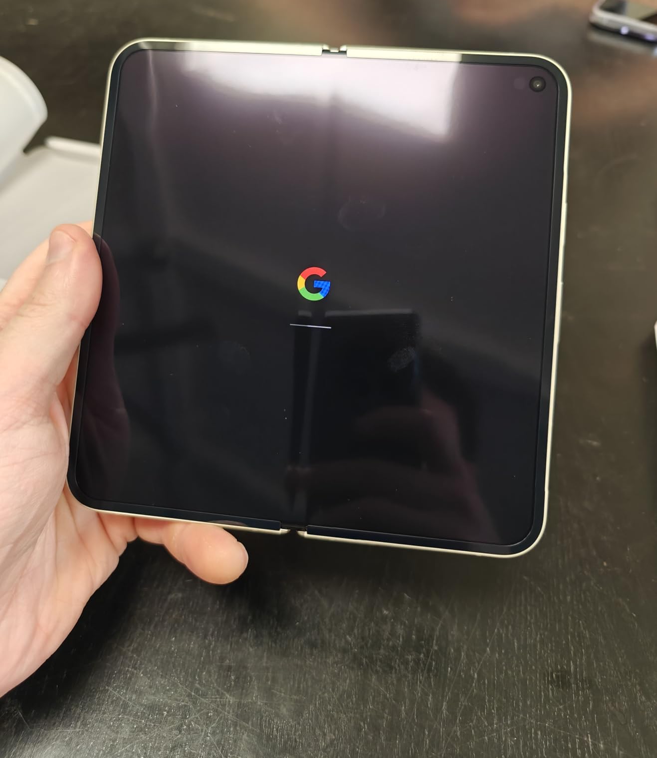 Pixel 10 Pro Fold - Unlocked Android Smartphone with Gemini, Your AI Assistant - Advanced Triple Rear Camera System - 24+ Hour Battery - Foldable Display - Hands-Free Video - Moonstone - 256 GB customer photo 2