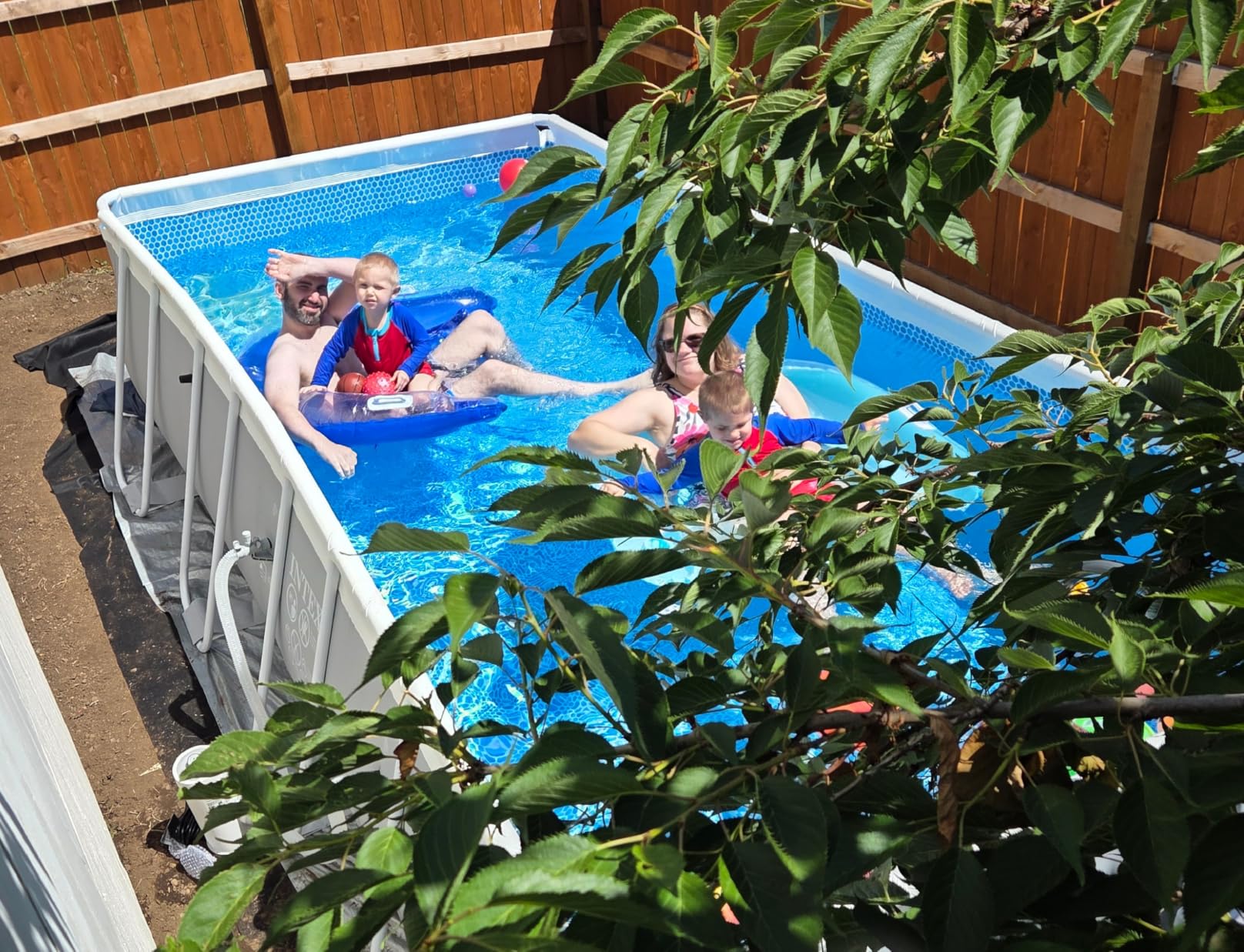 INTEX 26711EP 12Ft X 30In Prism Frame Premium Above Ground Swimming Pool Set with Filter Pump customer photo 1