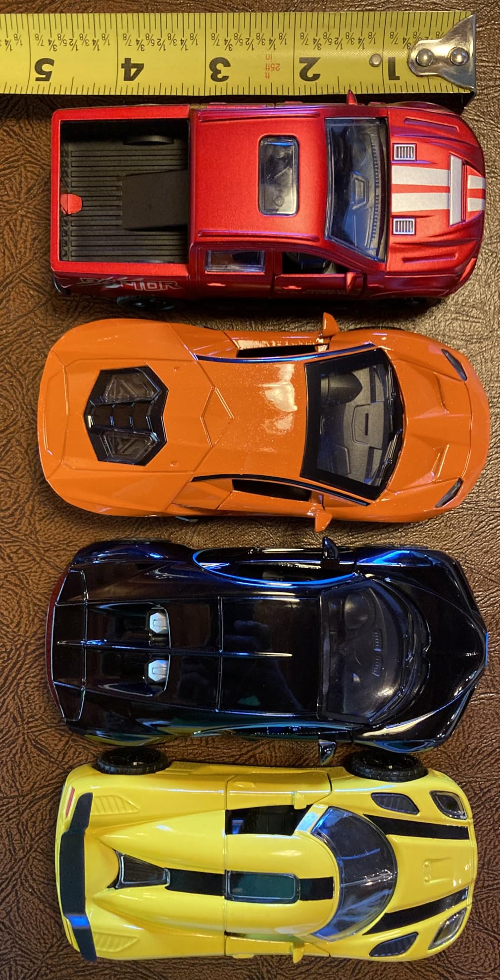 4 Pack Toy Cars, 1/36 Metal Diecast Cars Toy with Opening Doors Kid Pull Back Cars Toys Set customer photo 1