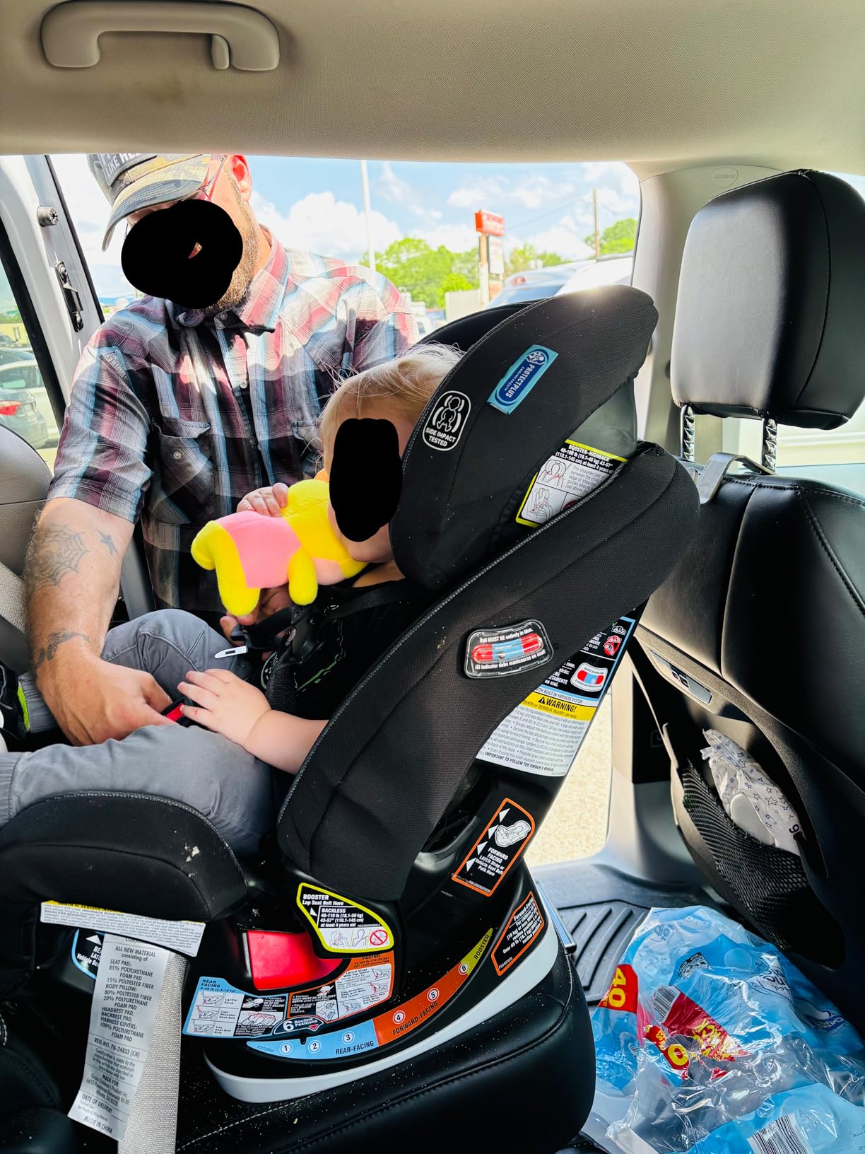 Graco Grows4Me 4-in-1 Convertible Car Seat, 10 Years of Use - Infant Car Seat to Toddler, 4 Stages of Use, West Point Design customer photo 2