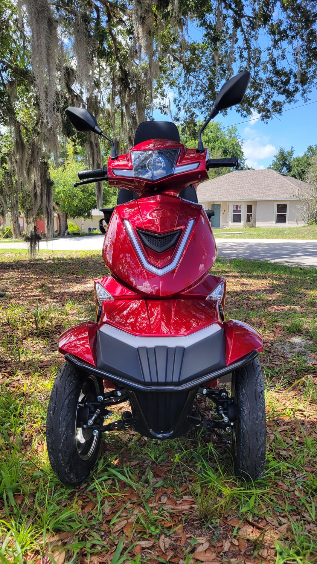 Heavy Duty Electric Mobility Scooter: Adults Seniors 1000W All Terrain 4 Wheel Powered Scooter - 500lbs Capacity, Travel 25-32 Miles Range, 15mph Fast Speed w/Safety Belt/USB Charger/Basket/Cover customer photo 1