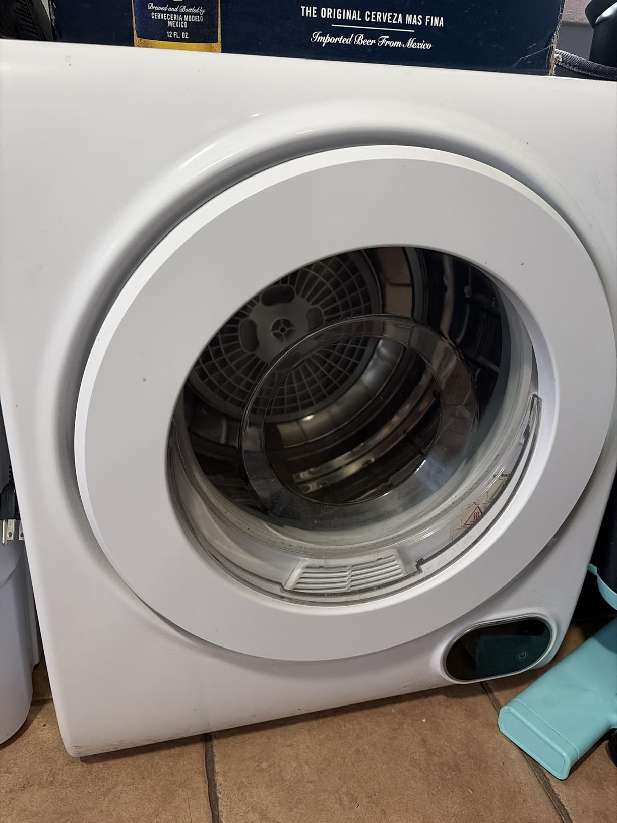 ROVSUN 1.8 Cu.Ft Portable Clothes Dryer, 1020W High End Front Load Electric Dryer, Compact Laundry Dryer with Electronic Screen Control & Stainless Steel Tub customer photo 1