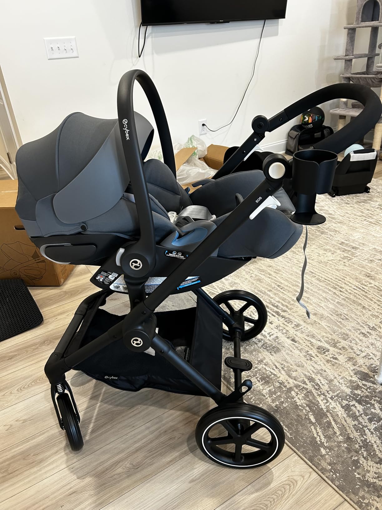 CYBEX Cloud G Pro Comfort Extend Infant Car Seat - Moon Black customer photo 2