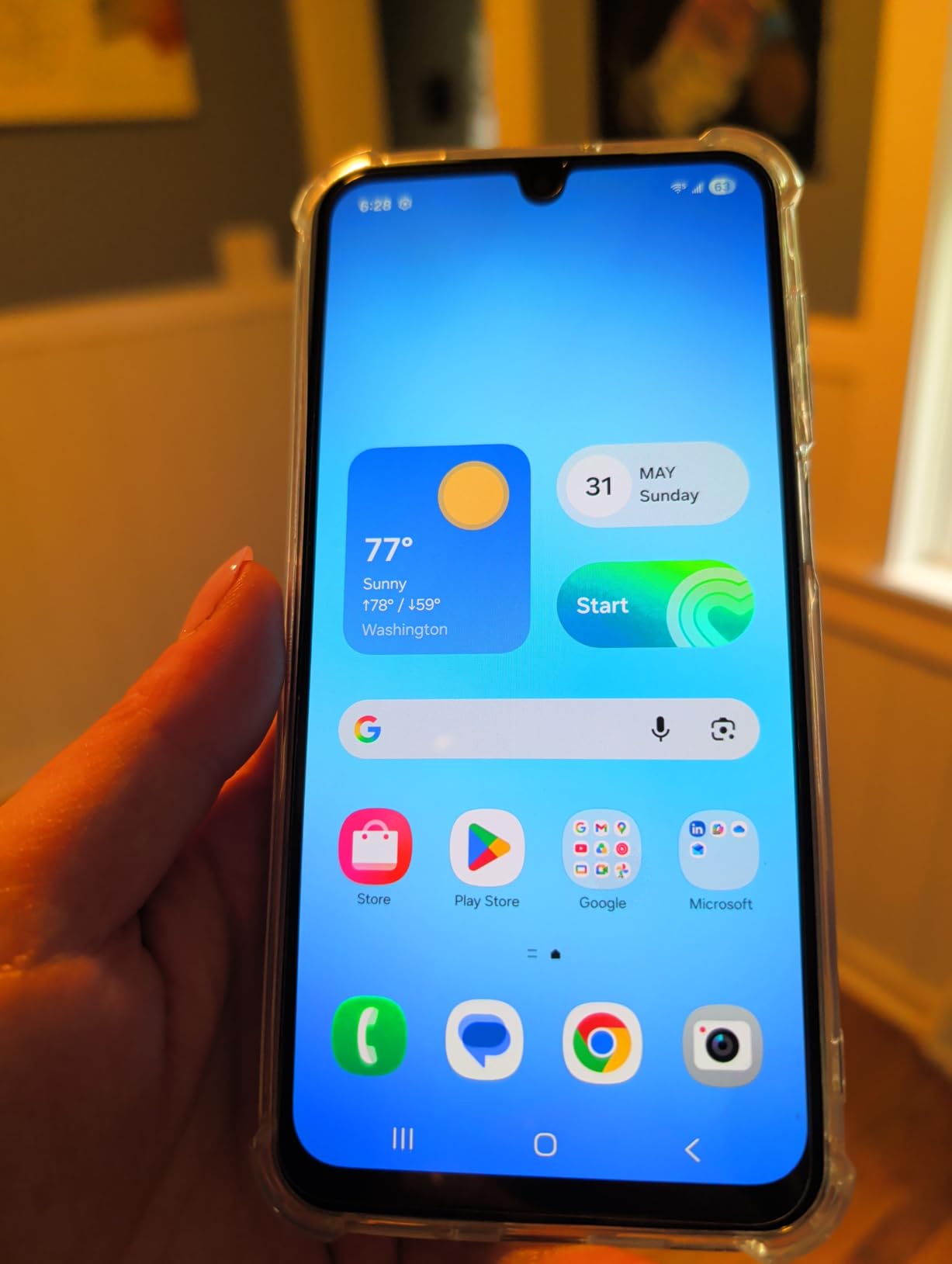 Galaxy A17 5G Smart Phone, 128GB, Large AMOLED, High-Res Camera, Durable Design, Super Fast Charging, Expandable Storage, Circle to Search, 2025, US 1 Yr Manufacturer Warranty, Blue customer photo 2