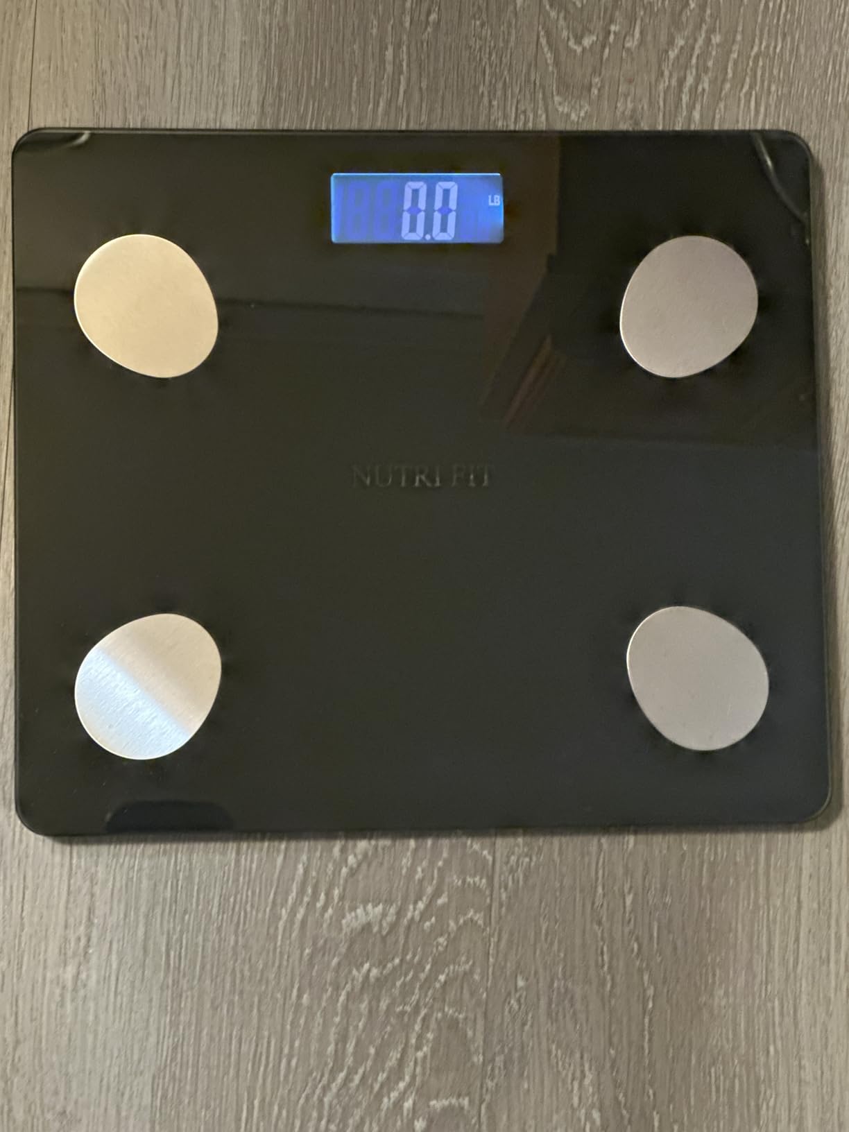 NUTRI FIT Scale for Body Weight Digital Bathroom Smart Scale with Bluetooth for BMI, Body Fat, Muscle Mass, 20 Body Composition Analyzer Health Monitor Sync Apps 330lbs, Batteries Included customer photo 2