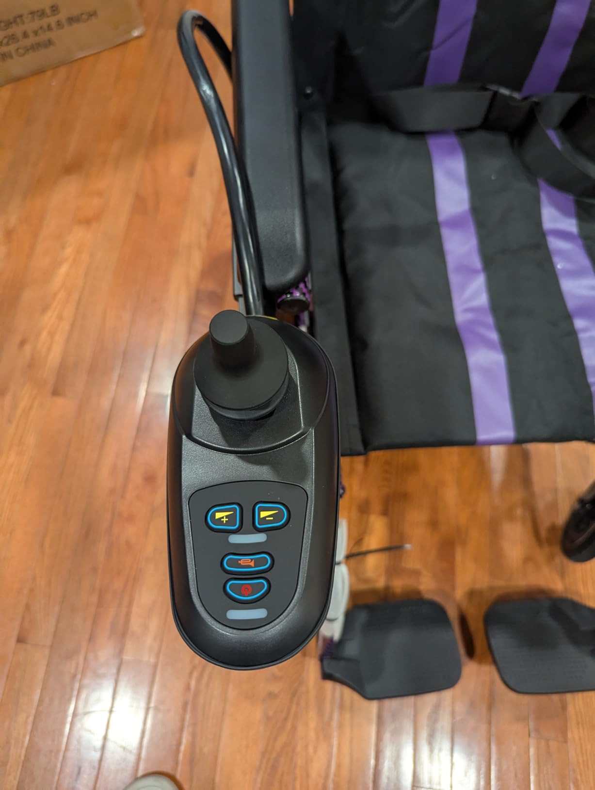 Electric Wheelchairs for Adults, Lightweight Foldable Wheelchair 15 Miles Long Travel Range, 360 Joystick Control customer photo 1
