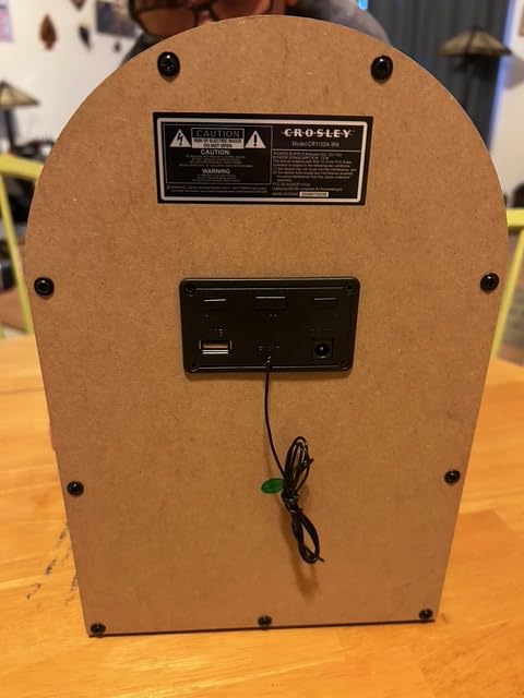 Crosley CR1102A-WA Presley Retro Tabletop Jukebox Bluetooth AM/FM Radio, Vintage, Walnut customer photo 2