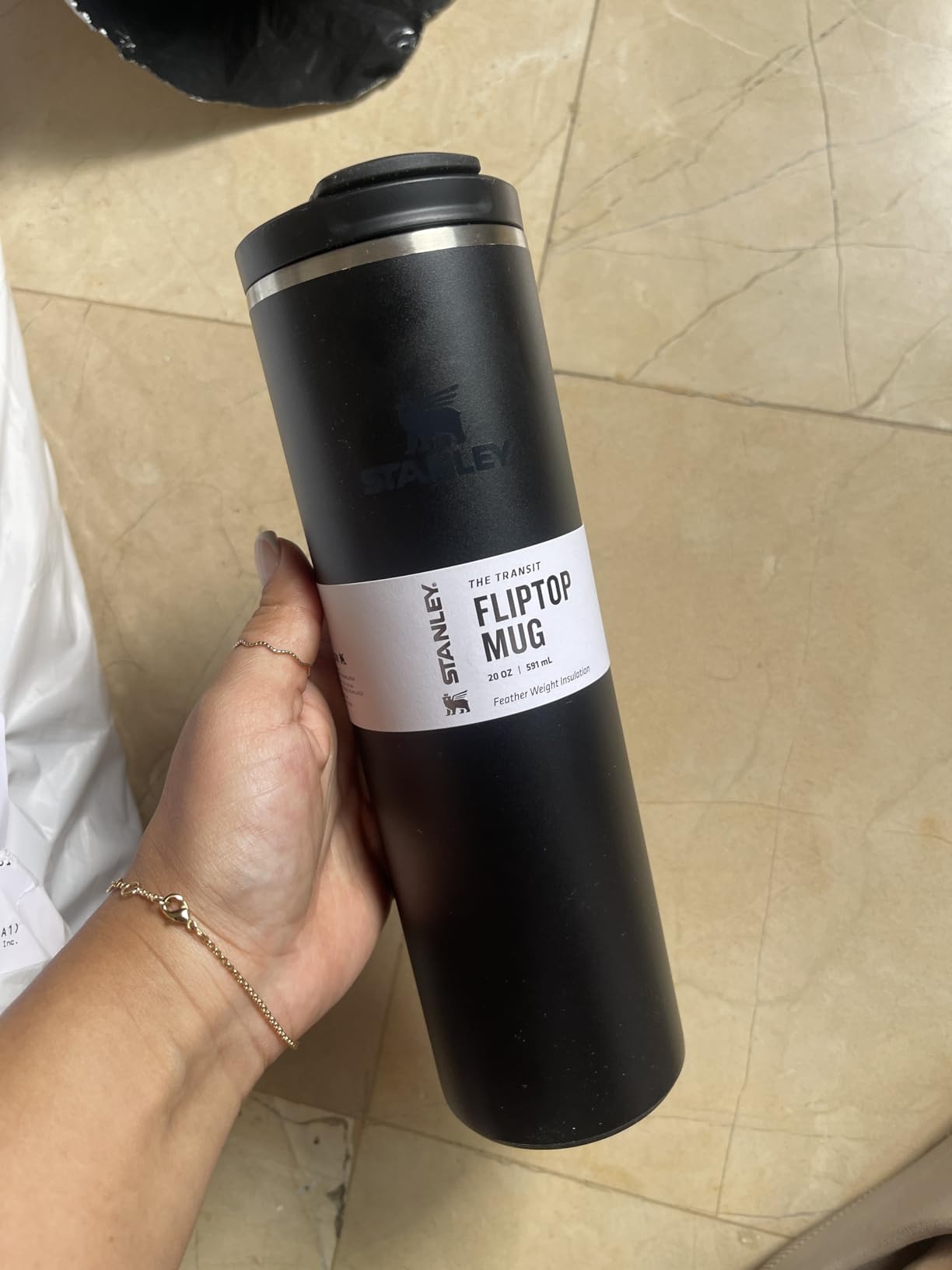 Stanley Transit FlipTop Mug | Leakproof Coffee Travel Cup | Vacuum Insulated Stainless Steel | Stays Hot or Cold for Hours | BPA-Free | 16 oz | Peach Rose customer photo 1