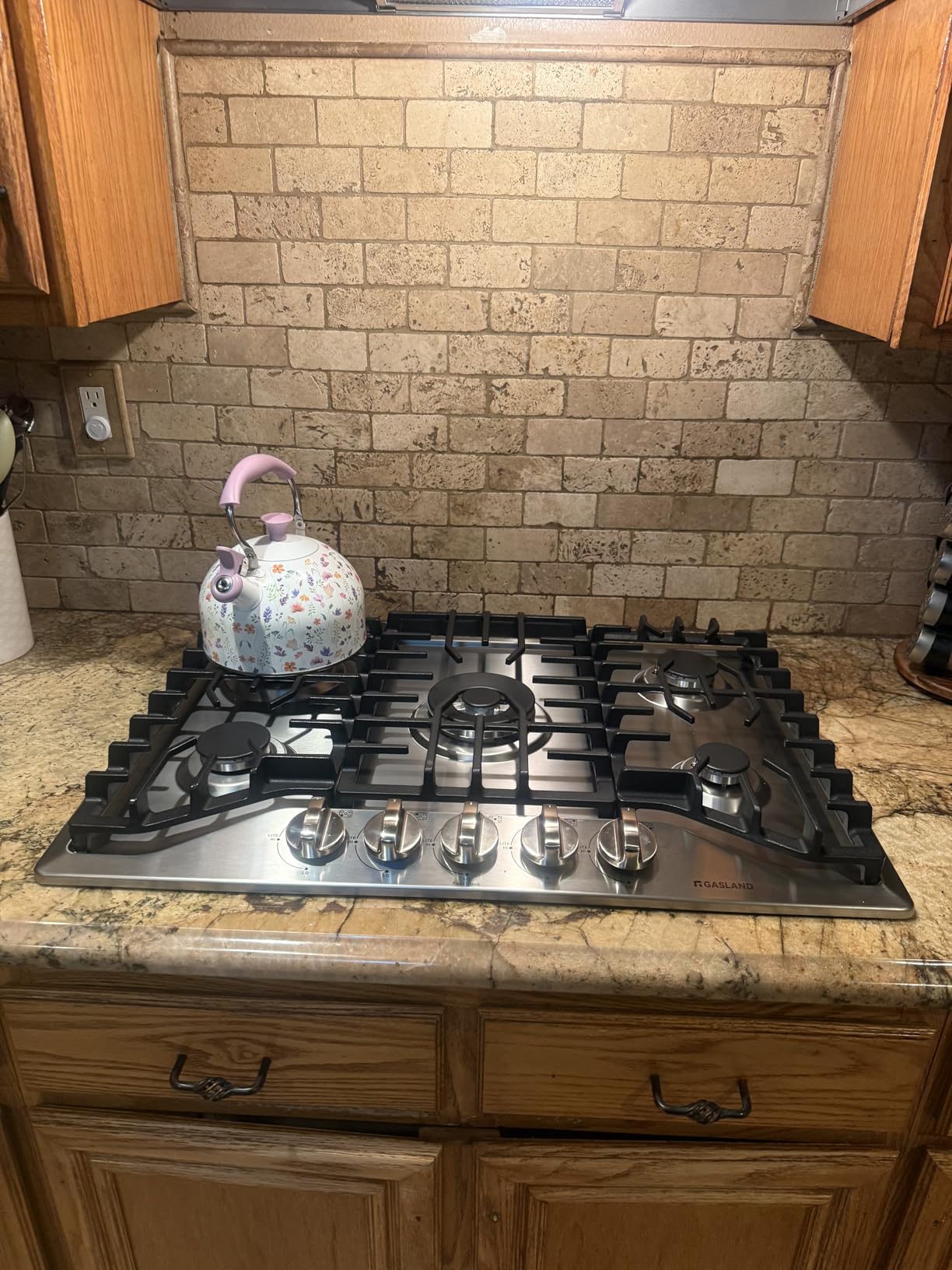 GASLAND Gas Cooktop 30 Inch, 5 Burners Propane Stovetop, Built-in NG/LPG Convertible Cooktops, Gas Countertop 120V Plug-in with Thermocouple Protection, 304 Stainless Steel Panel, CSA Certified customer photo 1