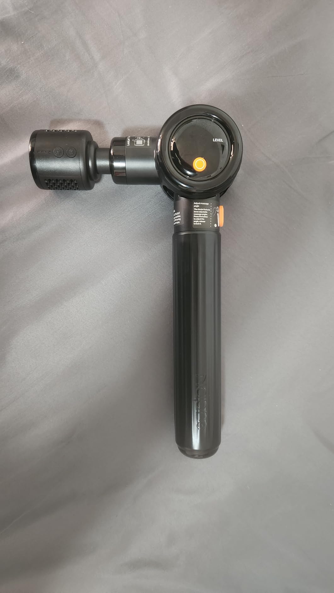NAPRE Massage Gun with Heat and Cold, Massage Gun Deep Tissue with Extension Handle & 3 Adjustable Angles, Handheld Percussion Back Massager, 6 Heads, with Case customer photo 2