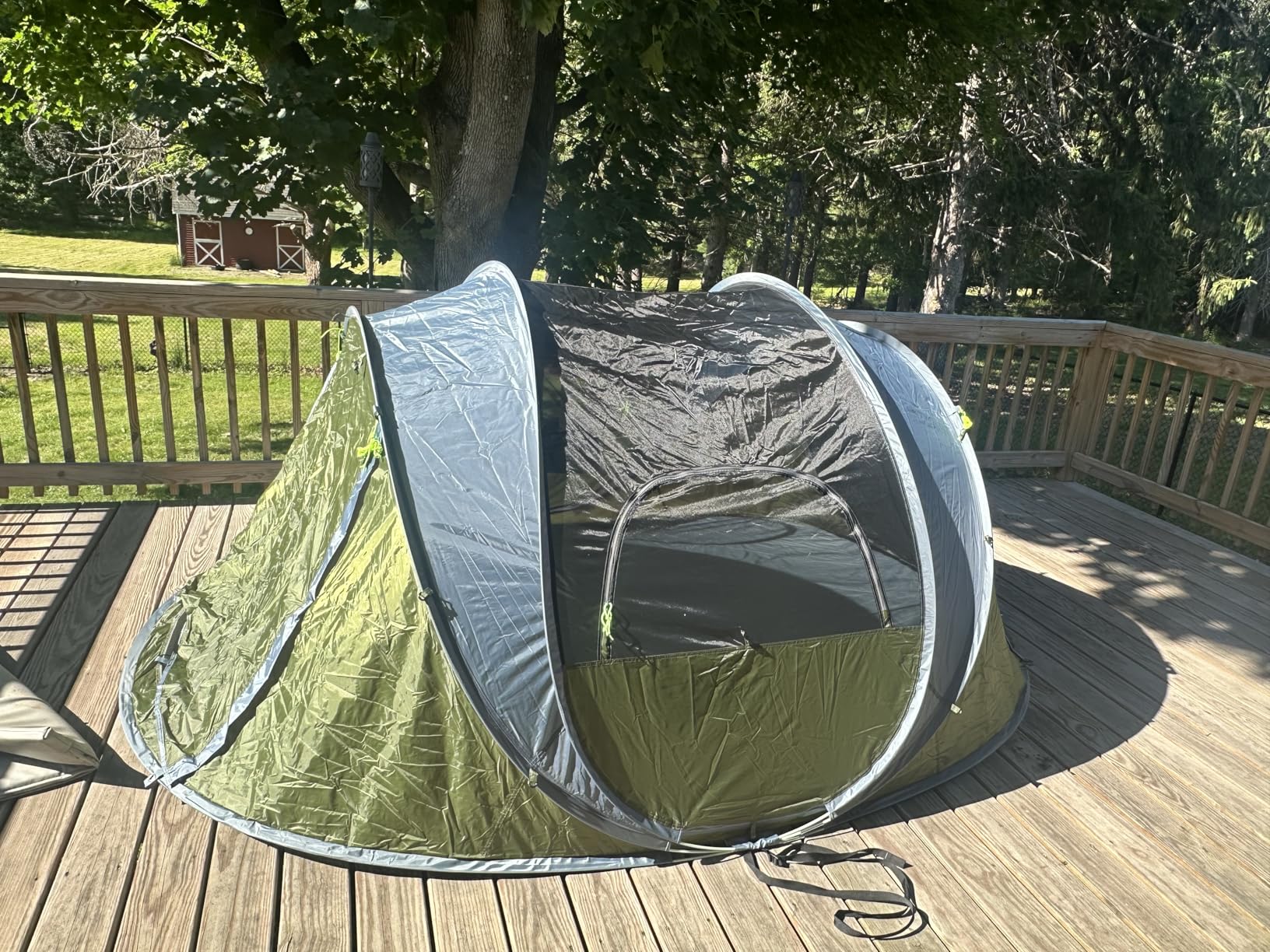4/6 Person Easy Pop Up Tent, Camping Tent with Skylight and Rainfly, Waterproof, Quick Setup - Instant Tents for Camping Outdoor customer photo 1