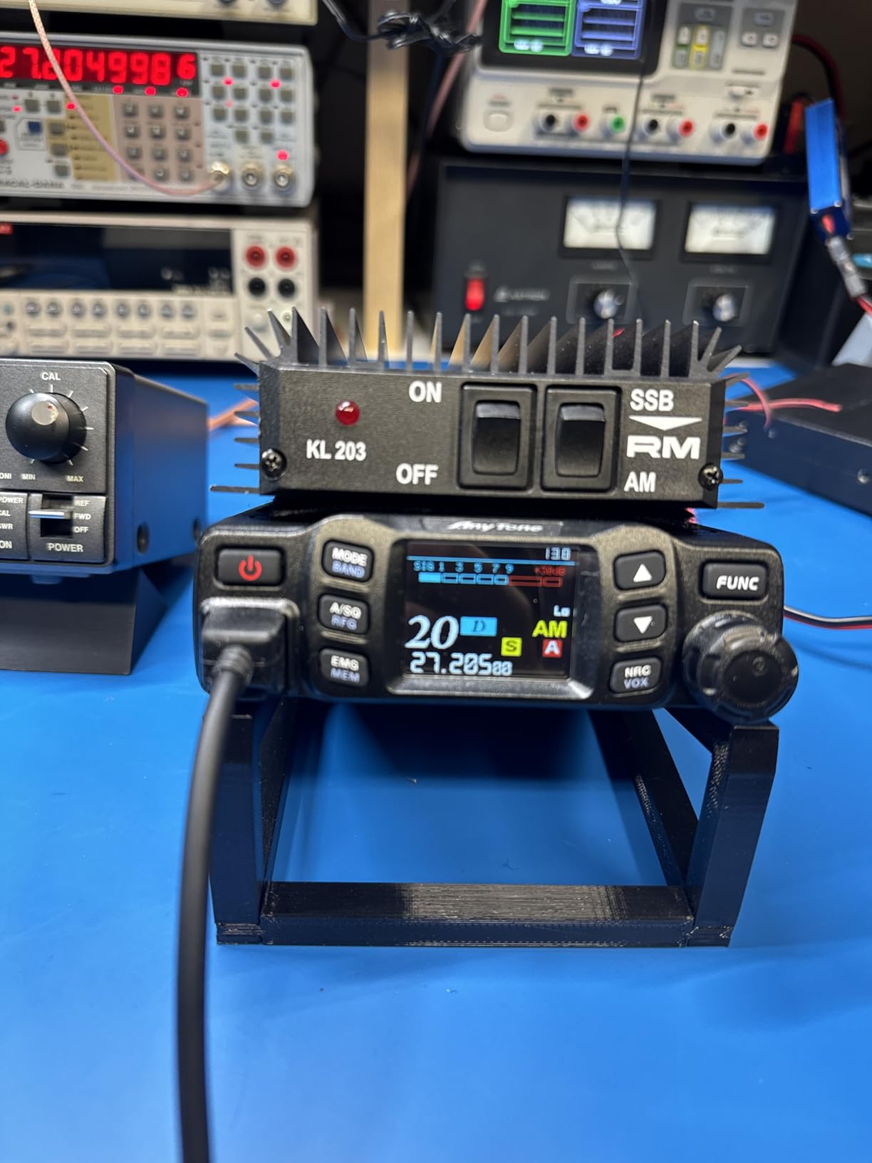 AnyTone AT-5000 CB Radio with SSB, 40 Channels Mobile Transceiver, USB/LSB, NOAA Weather, NRC Noise Reduction, SWR Meter, VOX, 12V/24V for Semi Trucks customer photo 1