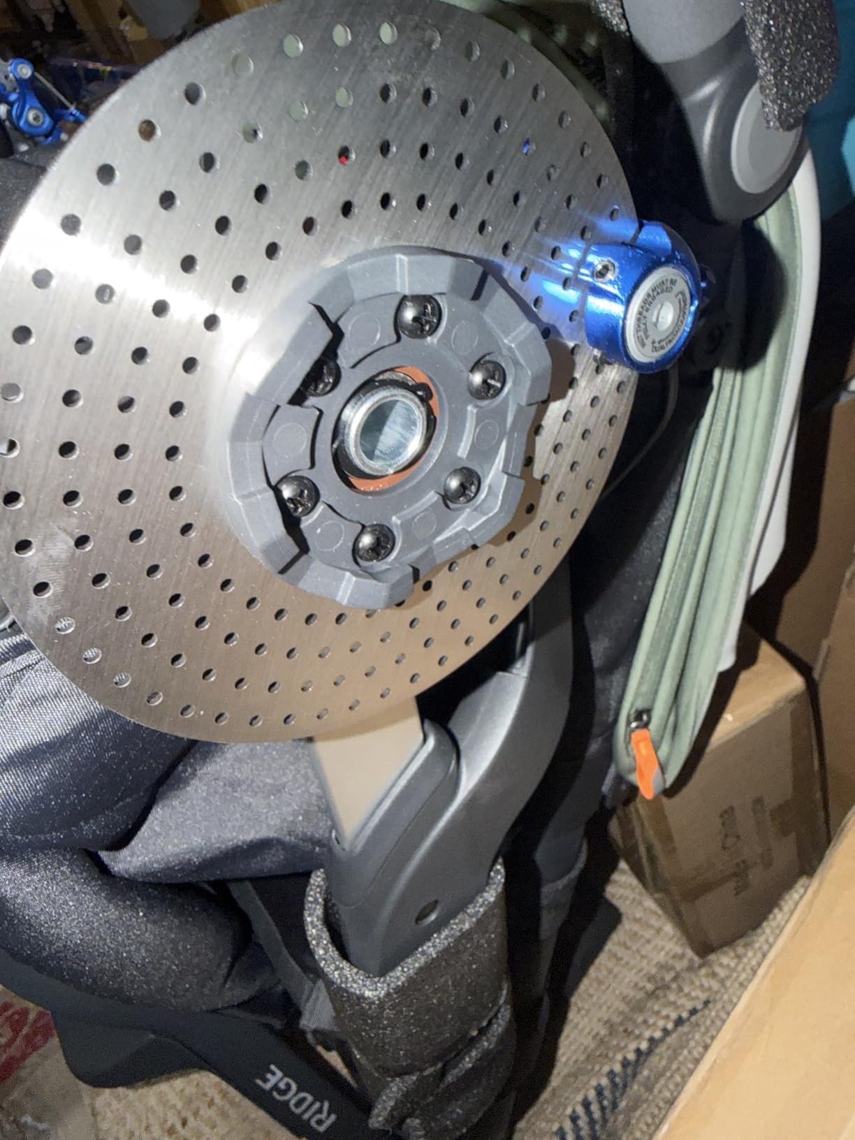 Ridge V2 Jogging Stroller | All-Terrain Performance Suspension + Never-Flat Tires Built for Walking, Running + Trails | Water Bottle Holder Included | James (Black/Carbon Frame) customer photo 1