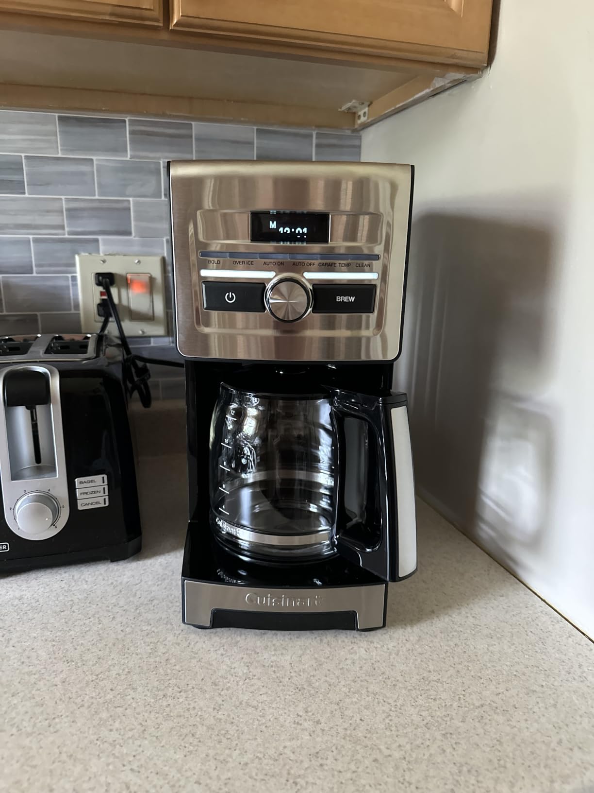 Cuisinart Personal Brew 12-Cup Coffee Maker, Automatic Coffee Machine, Programmable Coffee Maker for Home Brewing Convenience with Adjustable Brew Strength, Stainless Steel/Black, DCC-12 customer photo 2
