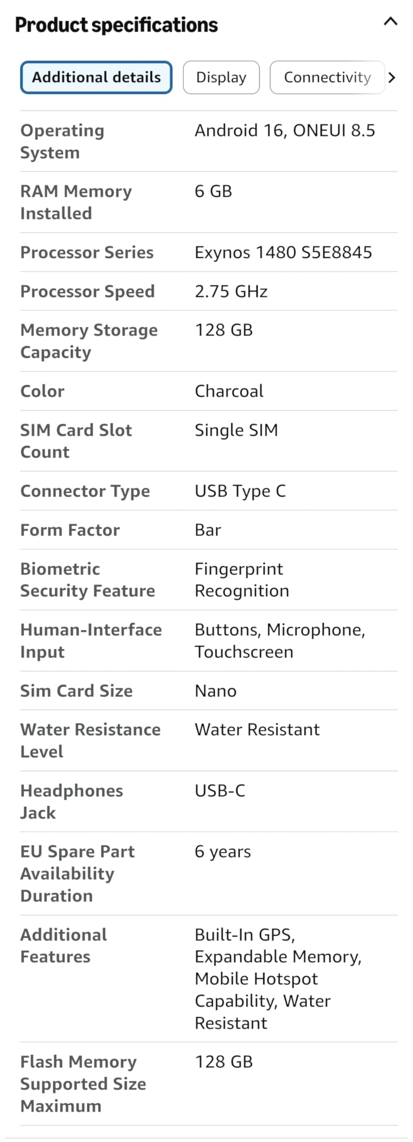 Samsung Galaxy A37 5G (2026), Unlocked Android Smartphone, 128GB, AMOLED Display, Triple Camera, IP68, Slim Phone, 5000mAh Battery, US Version, US 1 Yr Warranty, Awesome White customer photo 2