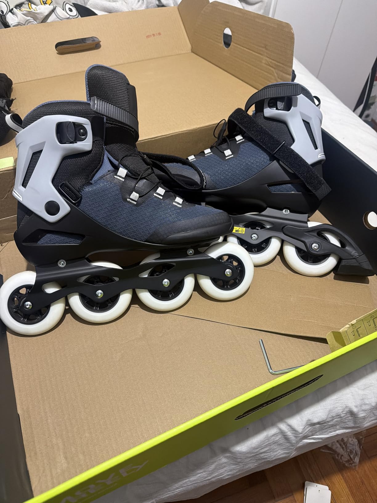 Rollerblade Macroblade 90 Men's Adult Fitness Inline Skate, Orion Blue/Spicy Orange, Performance Inline Skates customer photo 1