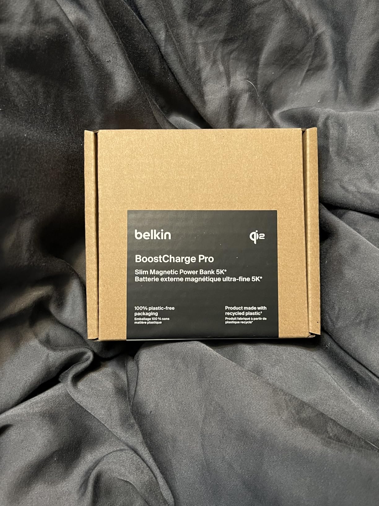 Belkin MagSafe Power Bank 5,000mAh, Ultra-Slim Qi2 15W Certified Magnetic Back Supports MagSafe Accessories On-the-Go, Wireless Battery Pack w/USB C Cable for iPhone 17, Pixel 10, Travel - Black customer photo 2