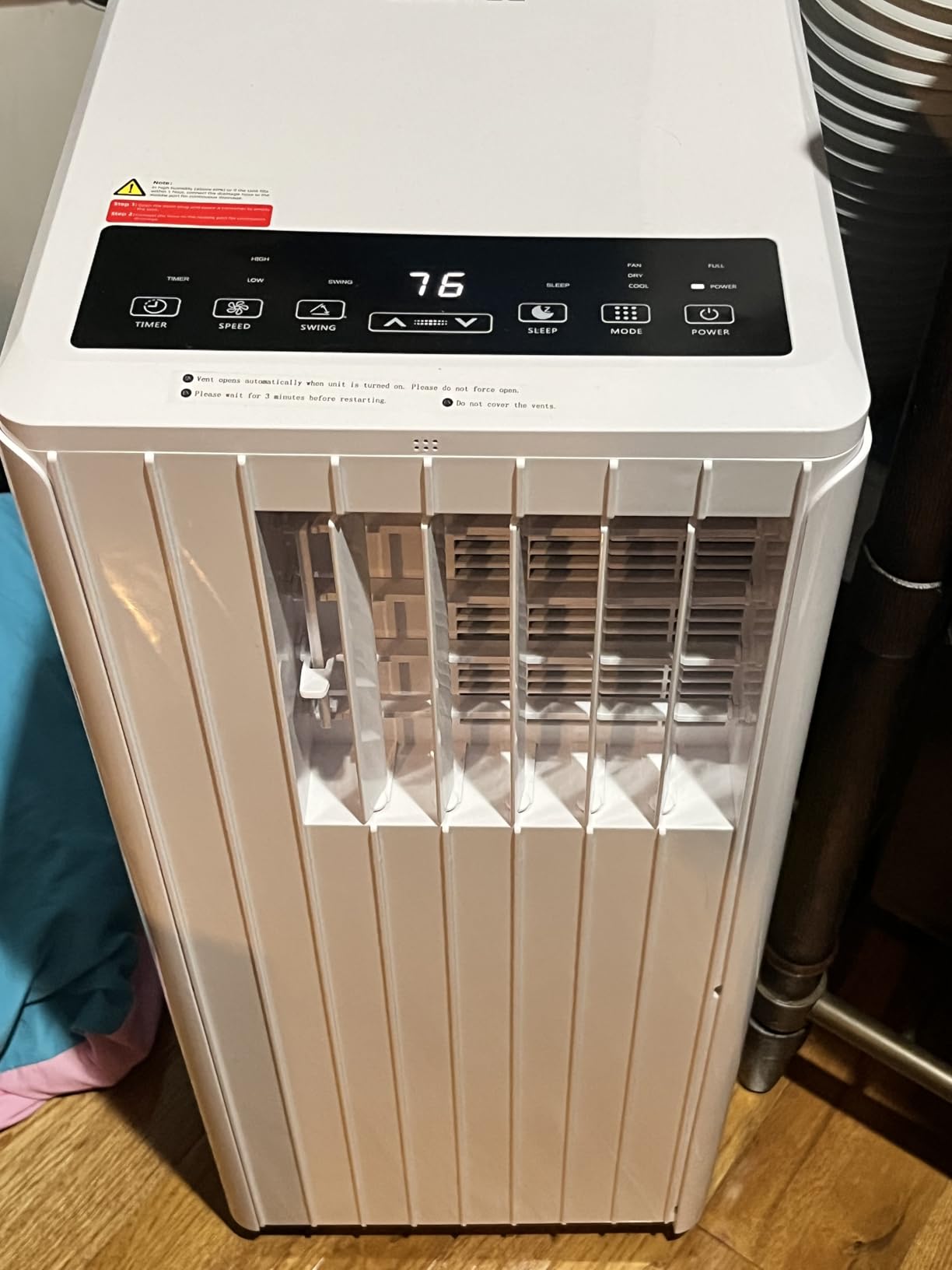 8,000 BTU Portable Air Conditioner, Complete Window Kit & Remote Included - Easy Setup, Cools 350 Sq. Ft Rooms, 24-Hr Timer, Sleep Mode, Quiet Operation, Black customer photo 2