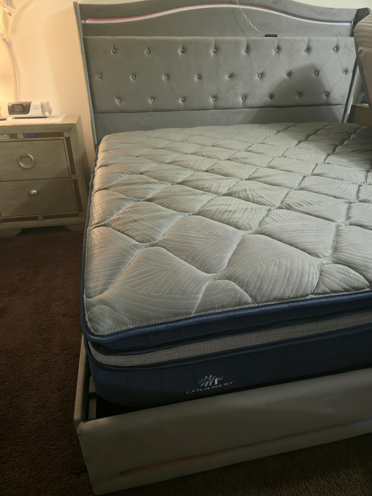 Sweetnight CoolNest 14 Inch Queen Mattress, Hybrid Queen Size Mattresses with DuoSense Pillow Top & Memory Foam for Feels up to 8° Cooler, Medium Firm Mattress Pressure Relief CertiPUR-US Certified customer photo 2