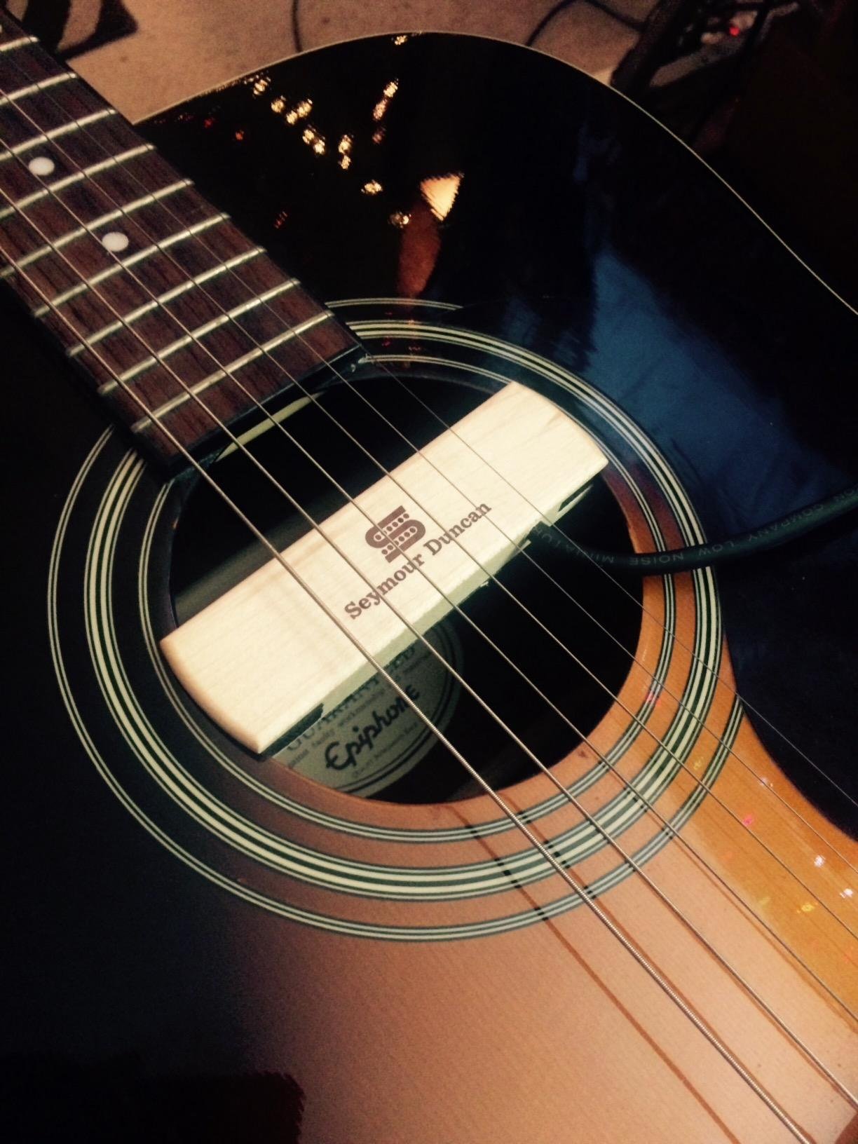 Seymour Duncan SA-3SC Woody SC Acoustic Soundhole Pickup - Magnetic Single Coil Pickup for Steel String Acoustic Guitars - Maple customer photo 1