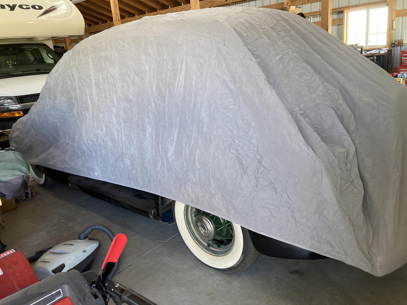 Budge Lite Car Cover, Indoor Protection, Breathable Dustproof Cover, Fits Mid-Size Sedans up to 200 Inches customer photo 2