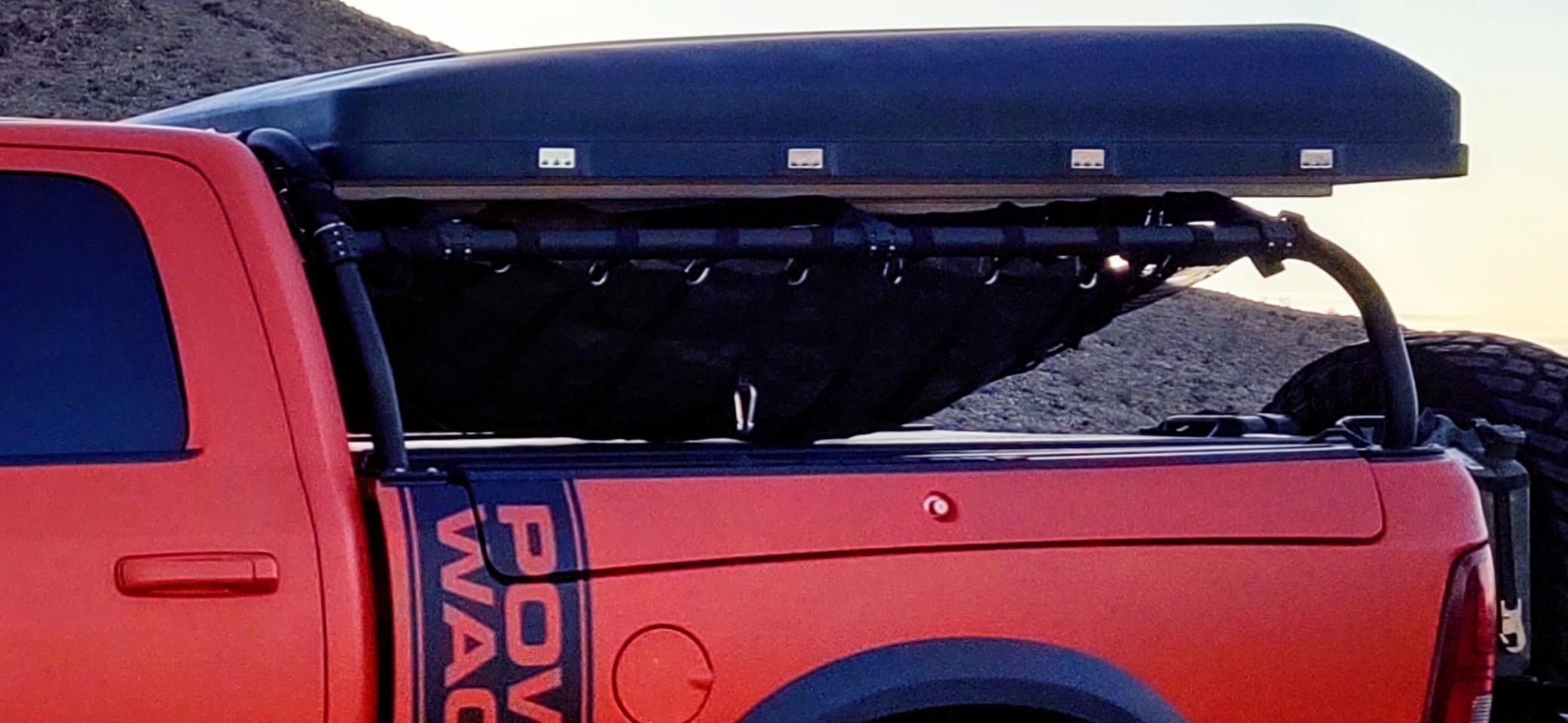 GLADIATOR CARGO NETS - Heavy Duty Cargo Net-(WLL): 1,500 lbs - Truck Accessory - Cargo Carrier - Truck Organizer - Truck Bed Cover - Trailer - Pickup - Boat - Jeep - SUV - 5ft Bed (SGN-100) 4.75' x 6' ft. customer photo 2