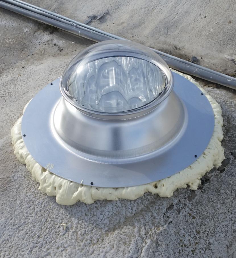 Natural Light Tubular Skylight Kit 13-inch Flat Roof with White Diffuser customer photo 2
