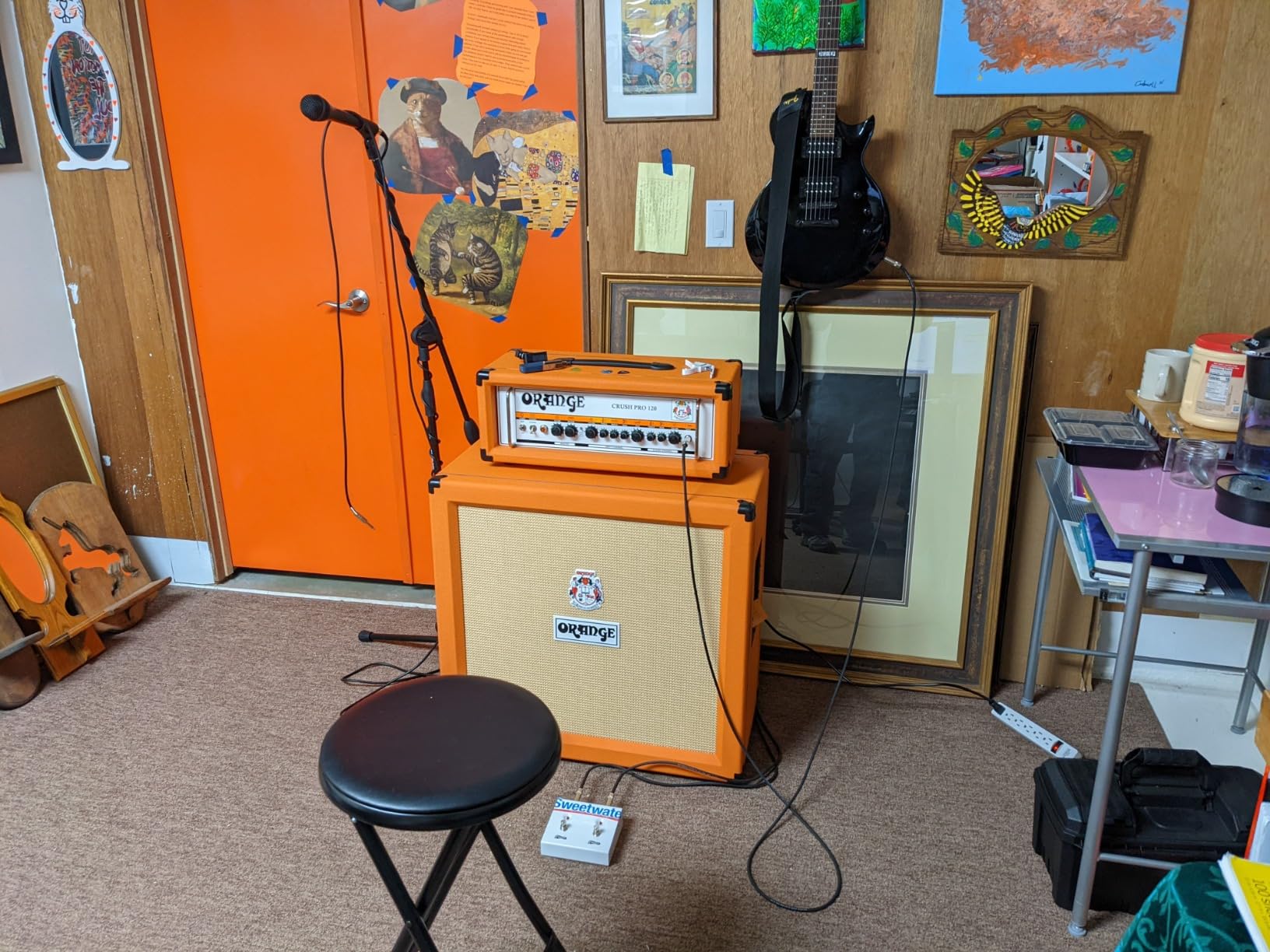 Orange Crush Pro 240-watt 4x12 Closed-back Speaker Cabinet - Orange customer photo 1