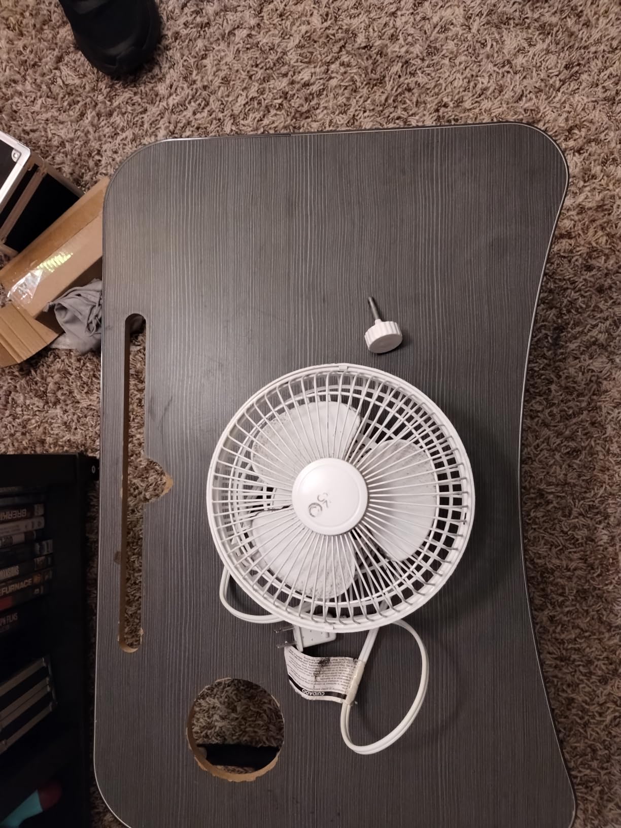 Comfort Zone 6-Inch Corded Clip-On Personal Fan - 2-Speed Quiet Desk Fan with 360° Rotation, Fully Adjustable Tilt & Secure Strong Clamp - Mini Air Circulator for Desks, Bedside & Office customer photo 2
