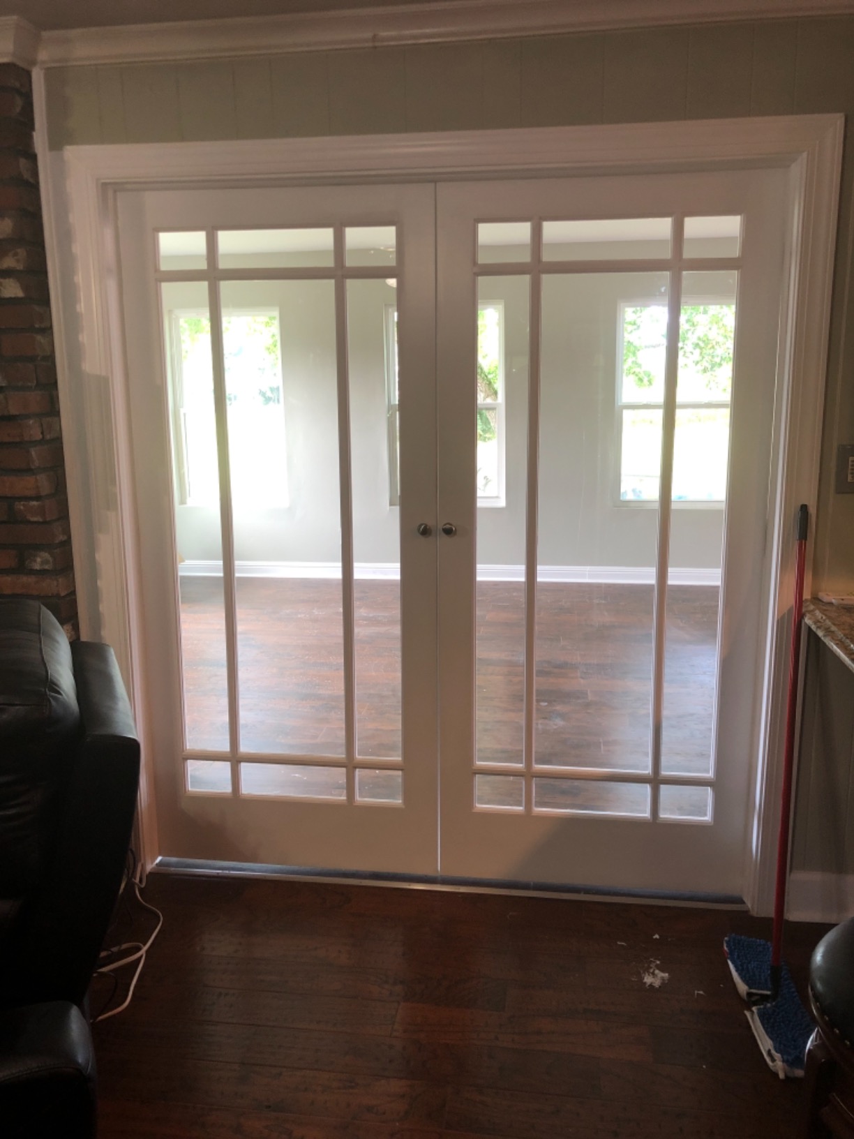National Door Company Z009323BA Primed MDF 9 Lite Clear Glass, Prehung Interior Double Door, 60