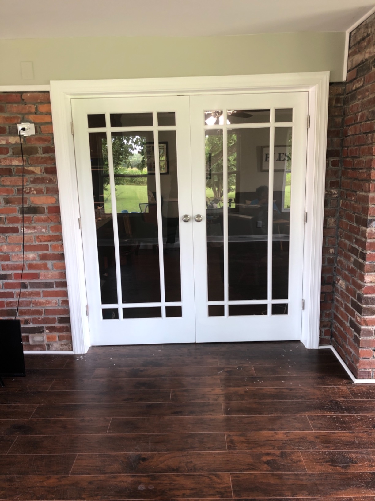 National Door Company Z009323BA Primed MDF 9 Lite Clear Glass, Prehung Interior Double Door, 60