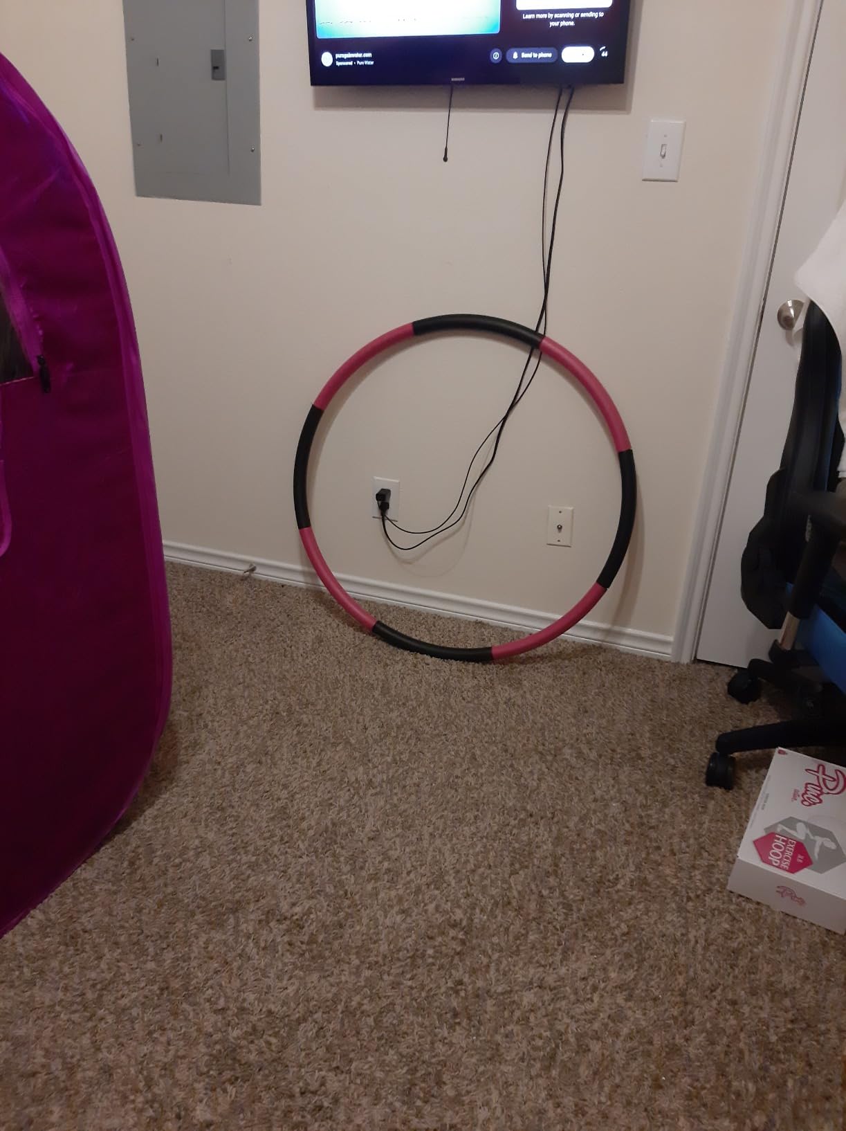 Pinc Active Exercise Fitness Hoop for Adults - Easy to Spin, Premium Quality and Soft Padding Weighted Hoop - Detachable Hoops for Home & Gym Workouts customer photo 1