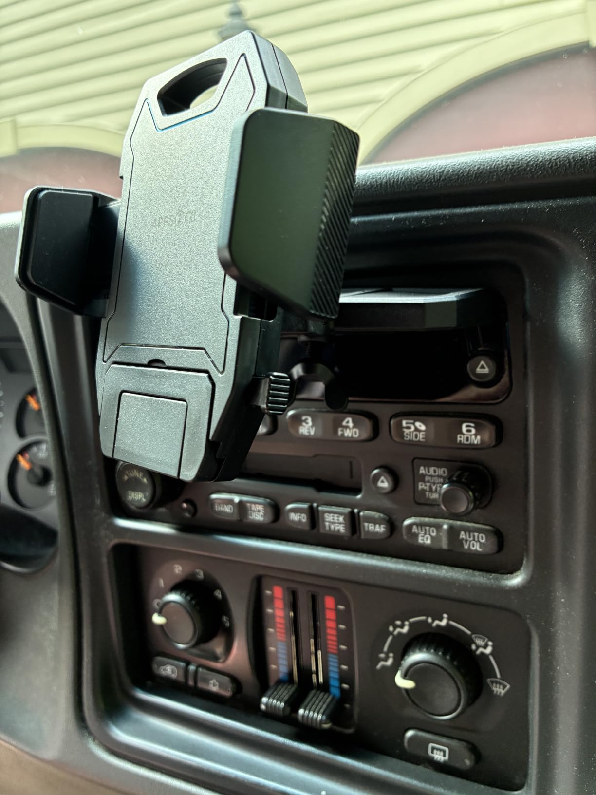 APPS2Car Sturdy CD Slot Phone Mount with One Hand Operation Design, Hands-Free Car Phone Holder Universally Compatible with All iPhone & Android Cell Phones, for Smartphone Mobile customer photo 2
