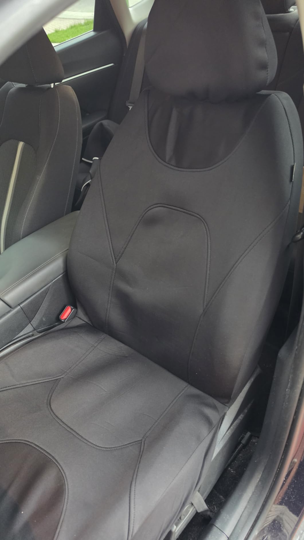 Motor Trend AquaShield Waterproof Front Seat Covers, Gray - Neoprene Front Car Seats Cover, SUV Seat Covers Protector for Auto, Trucks, & Dog Owners customer photo 1