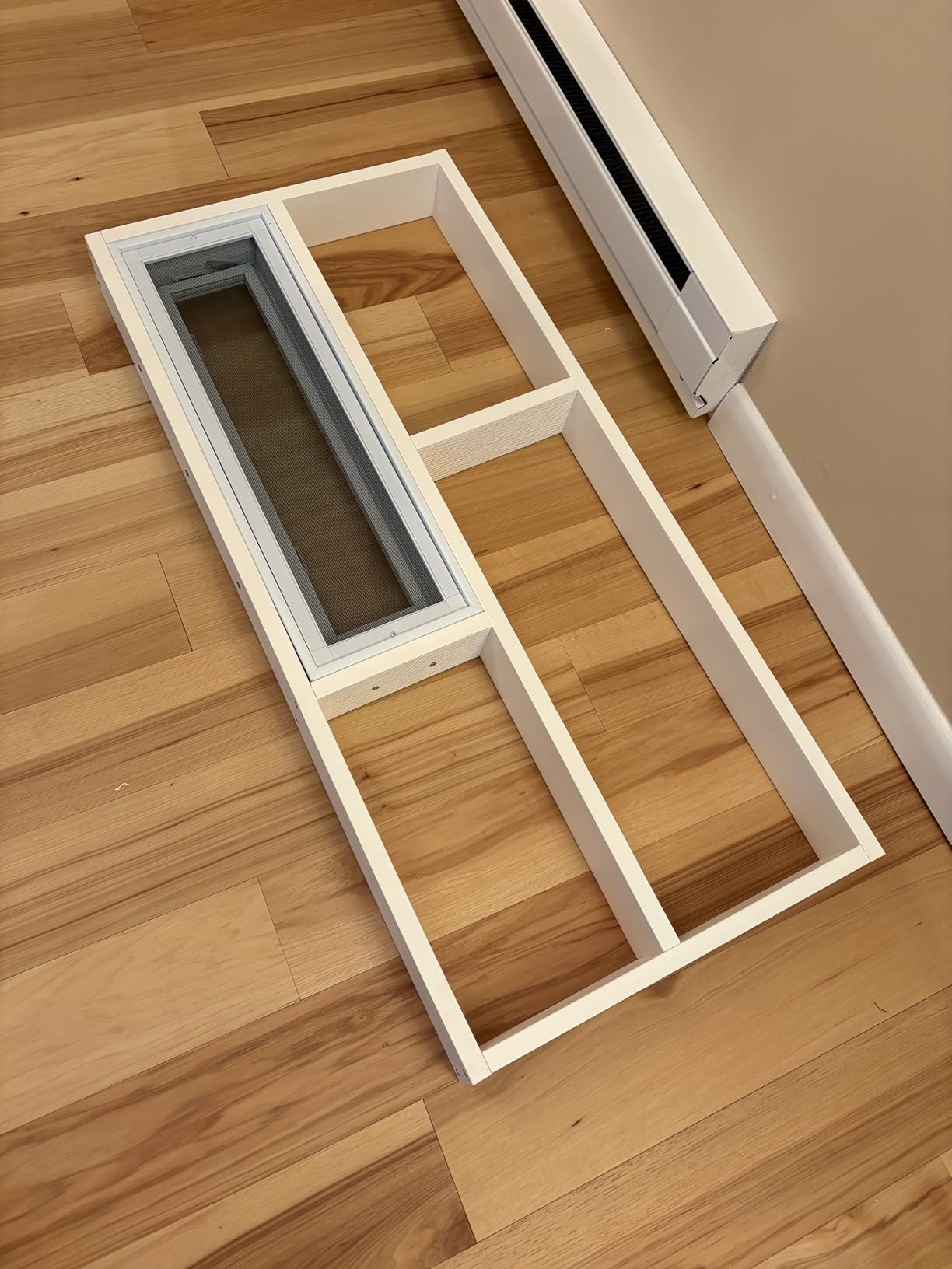 1808 Compact Hopper Vent Window for Glass Block & Masonry Walls - Vinyl Window with Privacy Glass & Insect Screen customer photo 1