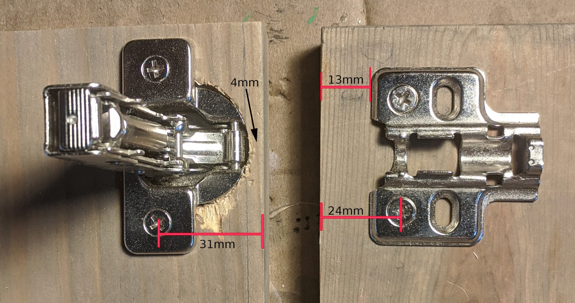DecoBasics Full Overlay European Soft Close Cabinet Hinges for Kitchen Cabinets (20 Pcs) -105 Degree Frameless Concealed Cabinet Door Hinge -6 Way Adjustability & Clip on Plate for Easy Installation customer photo 1