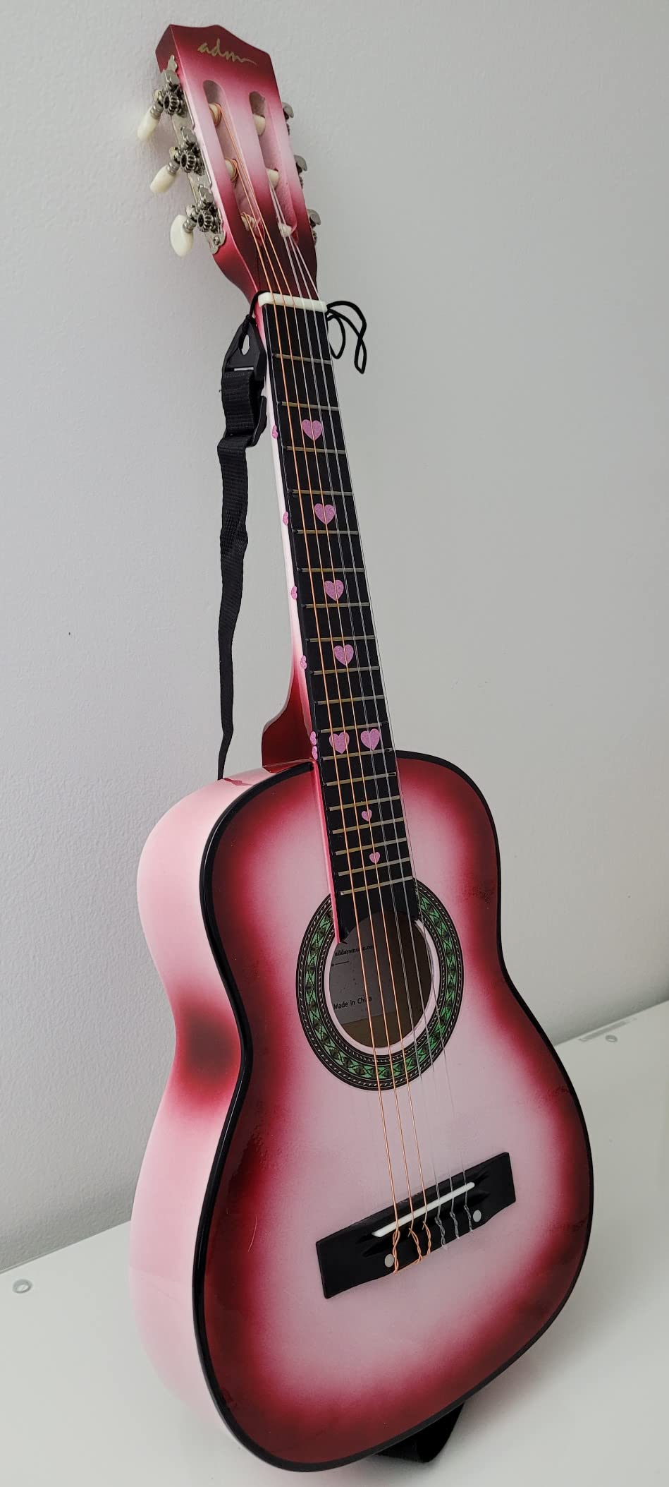 ADM Beginner Acoustic Classical Guitar 30 Inch Nylon Strings Wooden Guitar Bundle Kit for Kid Boy Girl Student Youth Guitarra Online Lessons with Gig Bag, Strap, Tuner, Extra Strings, Picks,Blue customer photo 1