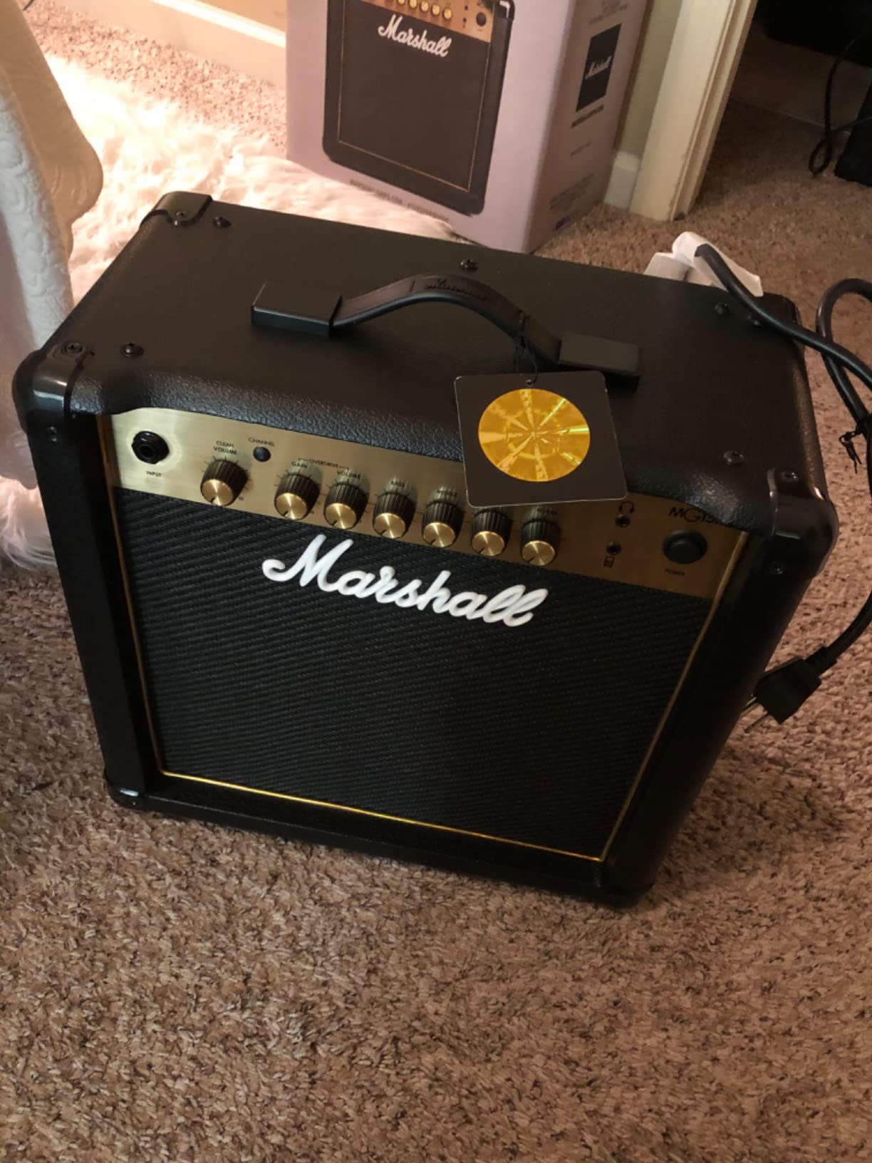 Marshall MG15GR Combo Guitar Amp - Clean and Gain Channels with Reverb, 15W customer photo 2