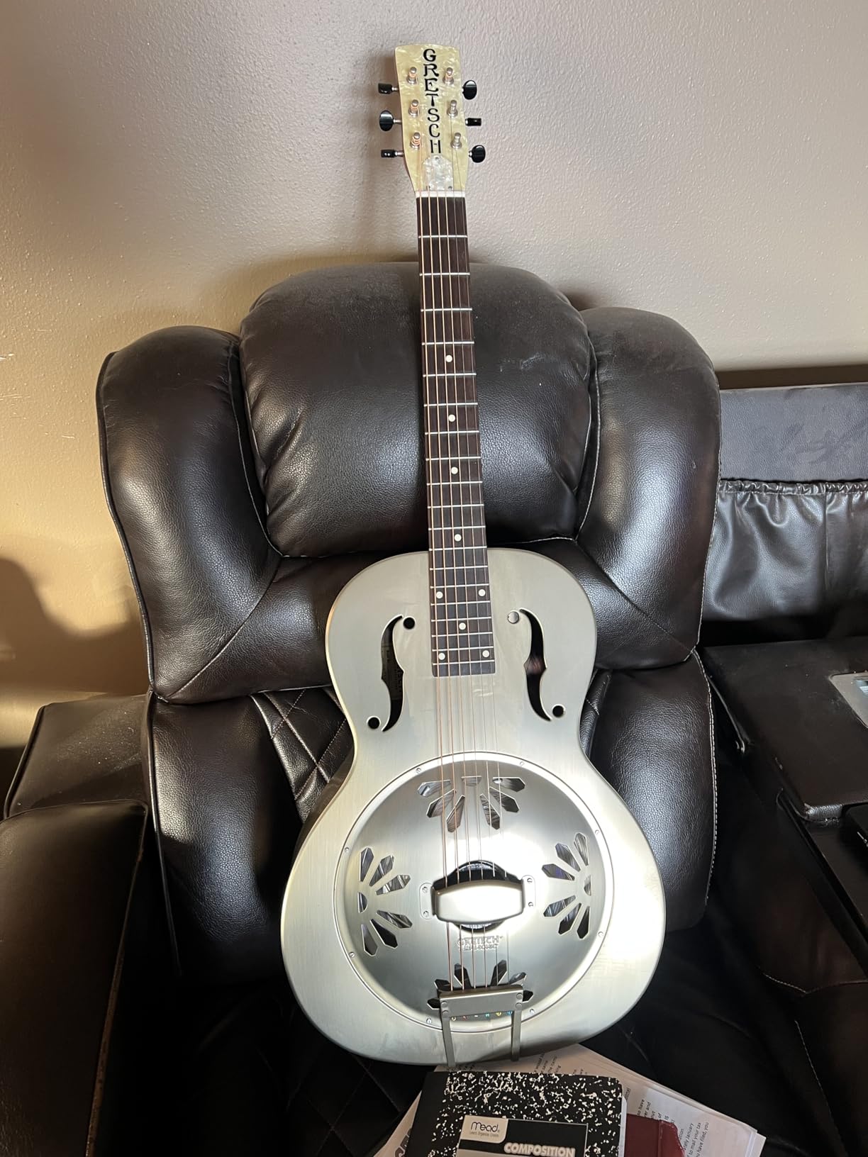 Gretsch G9201 Honey Dipper Round-Neck Metal Resonator - Brass Body customer photo 1