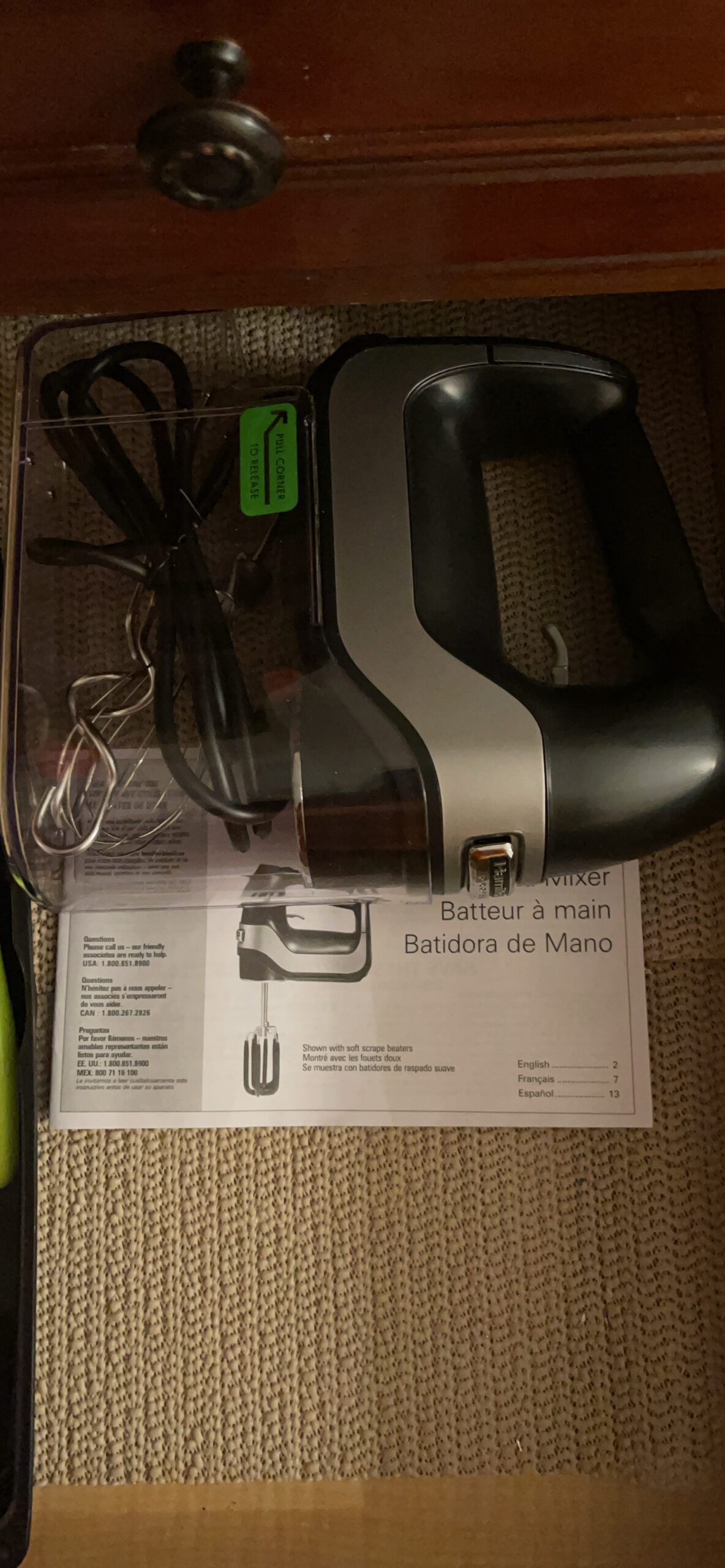 Hamilton Beach Professional 7-Speed Digital Electric Hand Mixer | High-Performance DC Motor | Slow Start | Snap-On Storage Case | SoftScrape Beaters, Whisk, Dough Hooks | Matte Black customer photo 2