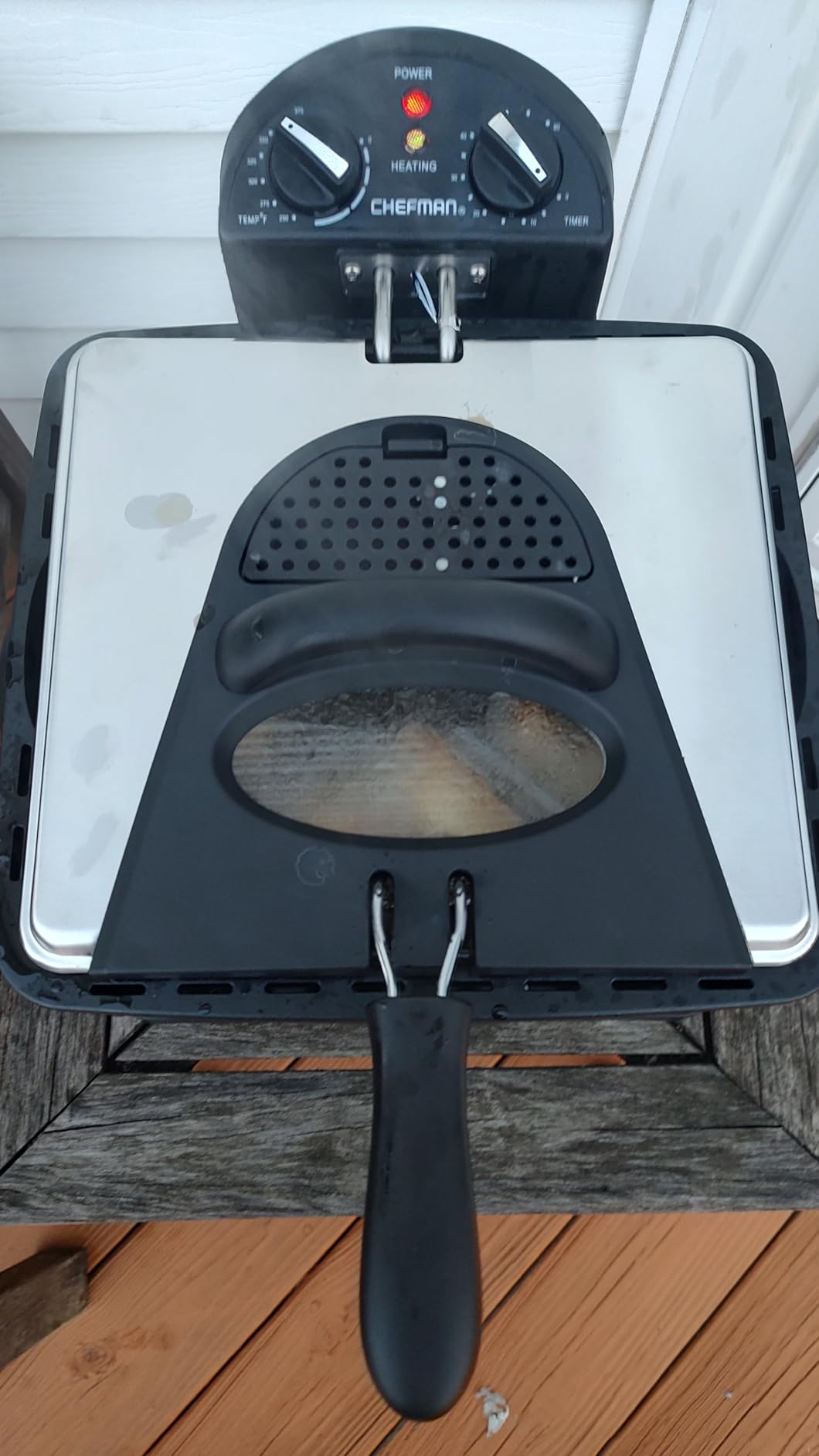 Chefman 4.5 Liter Deep Fryer w/Basket Strainer, XL Jumbo Size, Adjustable Temperature & Timer, Removable Oil-Container, Stainless Steel customer photo 2