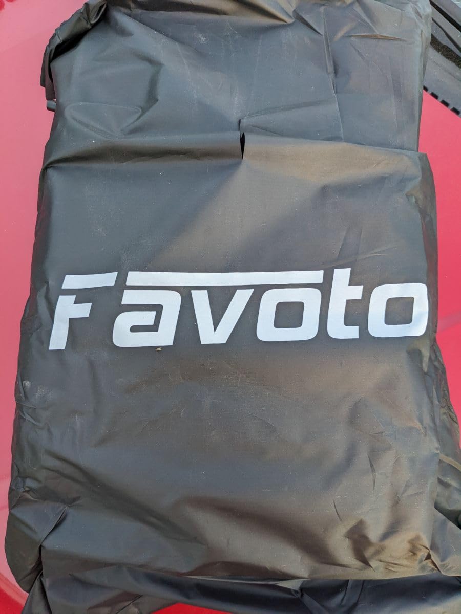Favoto SUV Car Cover Waterproof All Weather 6 Layers Heavy Duty Car Cover for Automobiles Rain Sun Snow UV Protection with Inner Cotton Car Cover Outdoor Universal Fit for SUV (188-198 inch) Silver customer photo 1