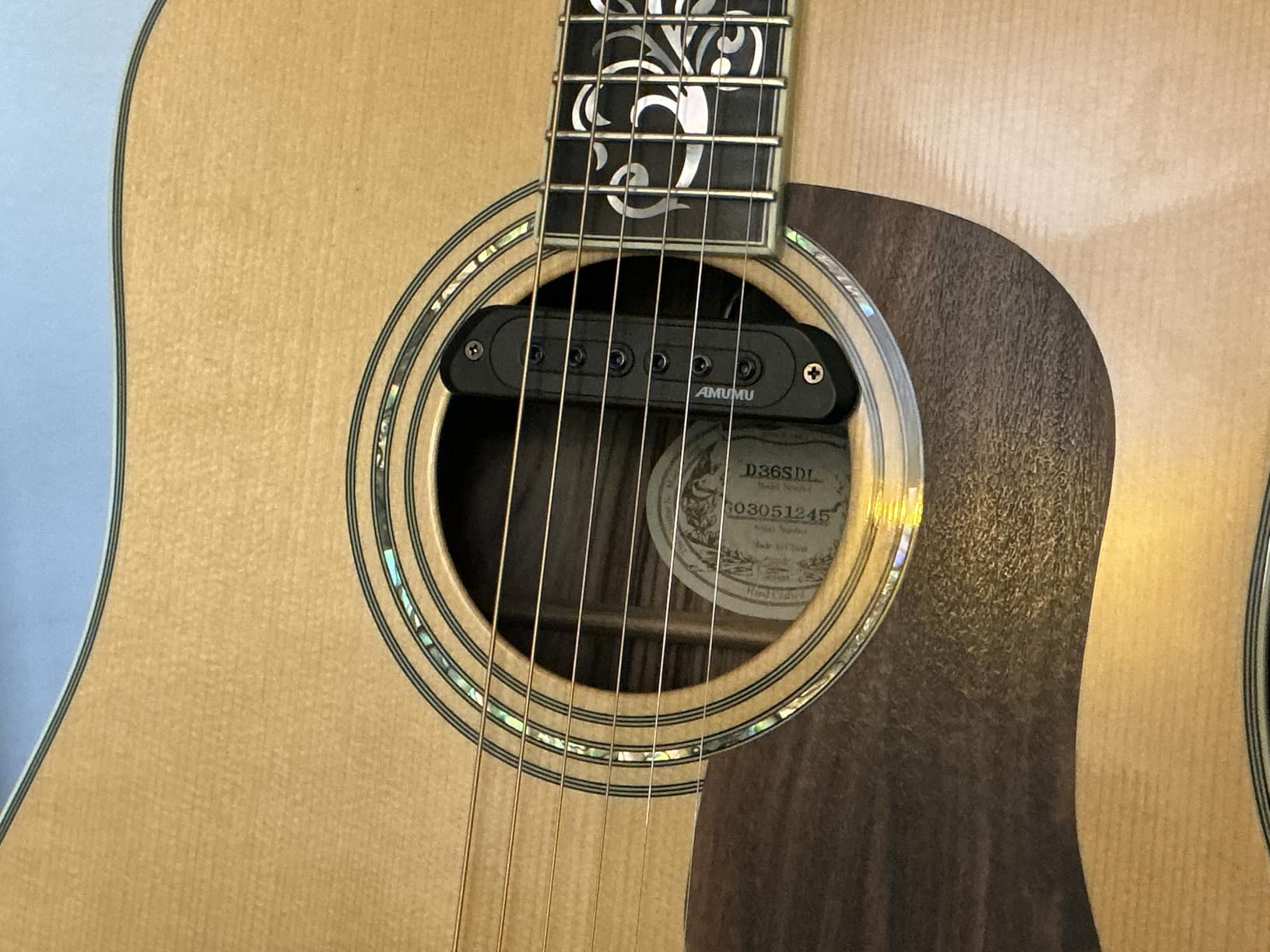 AMUMU SP60 Humbucker Magnetic Passive Soundhole Pickup customer photo 2