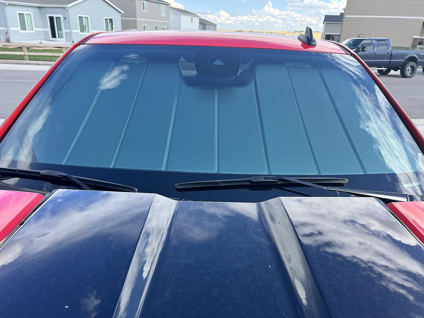 Covercraft UVS100 Custom Sunscreen for 2019-2026 Chevrolet Silverado/GMC Sierra 1500, 2020-2026 2500/3500 - Silver customer photo 1