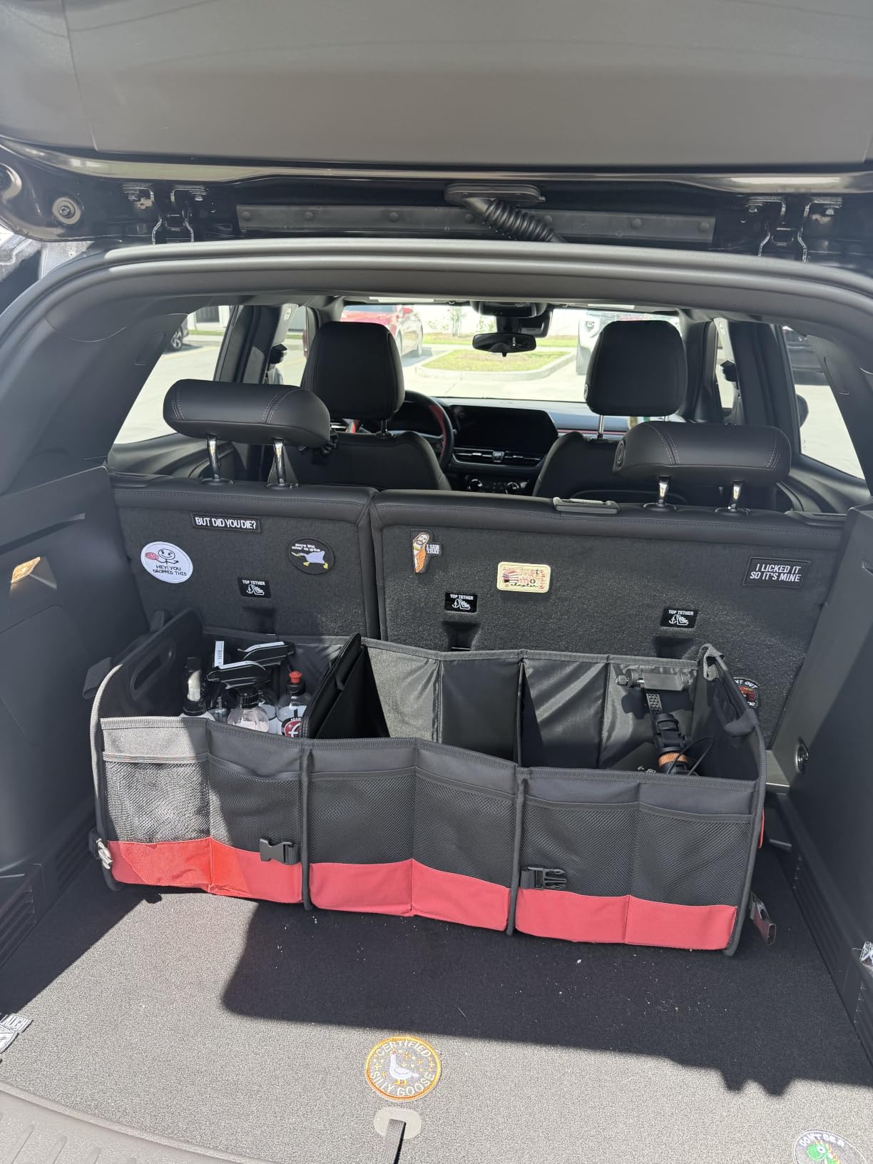 Simniam Car Trunk Organizer with Insulated Grocery Bag - 110L High Capacity Car Storage Box, with 4 Compartments, Reflective Strip, Cover, for Auto, SUV, Truck, Minivan customer photo 2